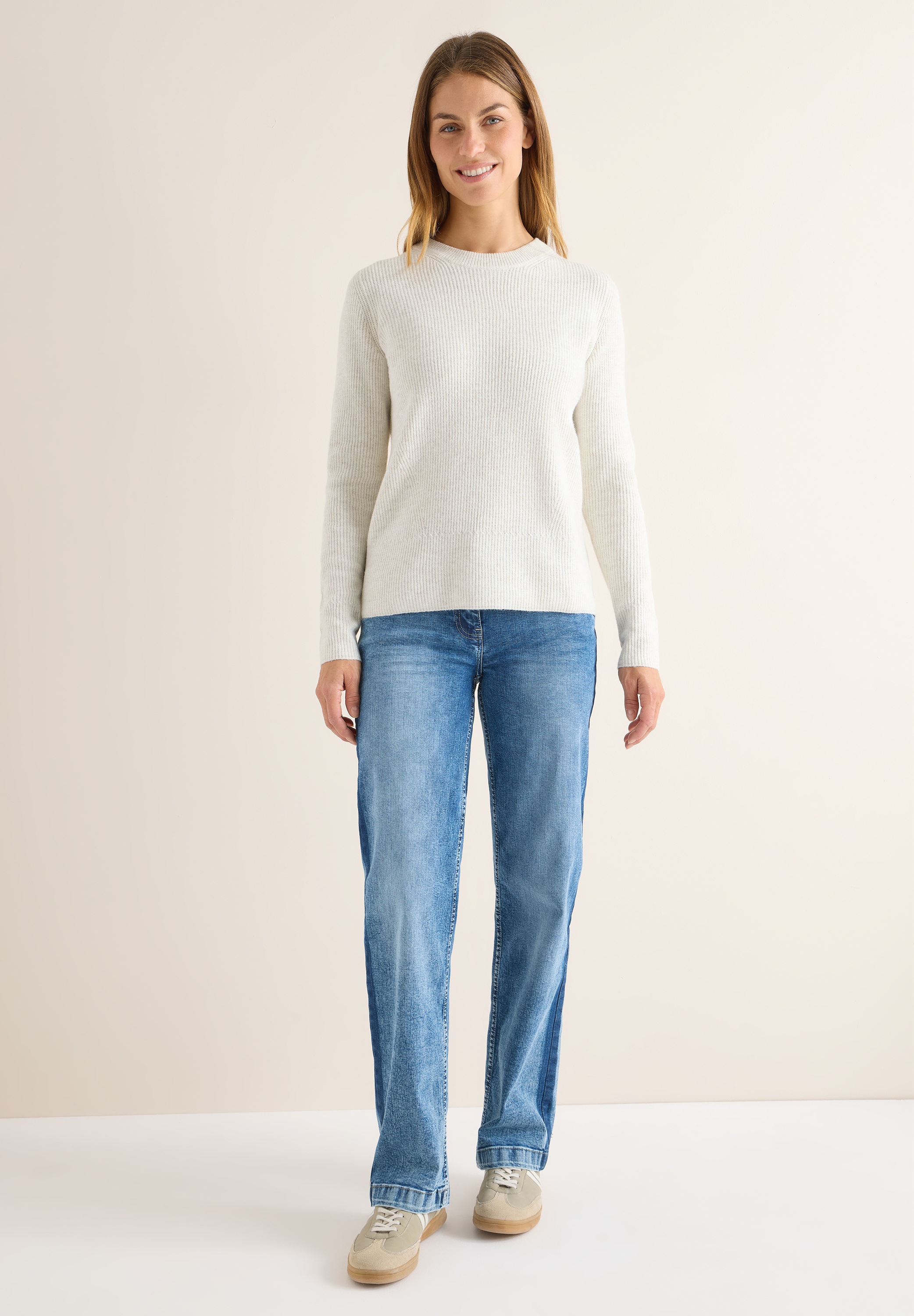 Cecil Strickpullover, mit Rundhalsausschnitt