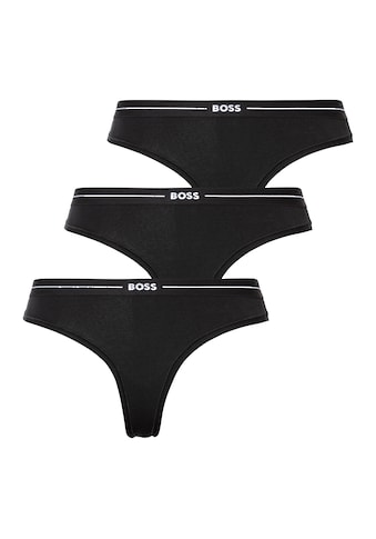 BOSS Stringai »3P THONG« (Packung 3 St. 3er...