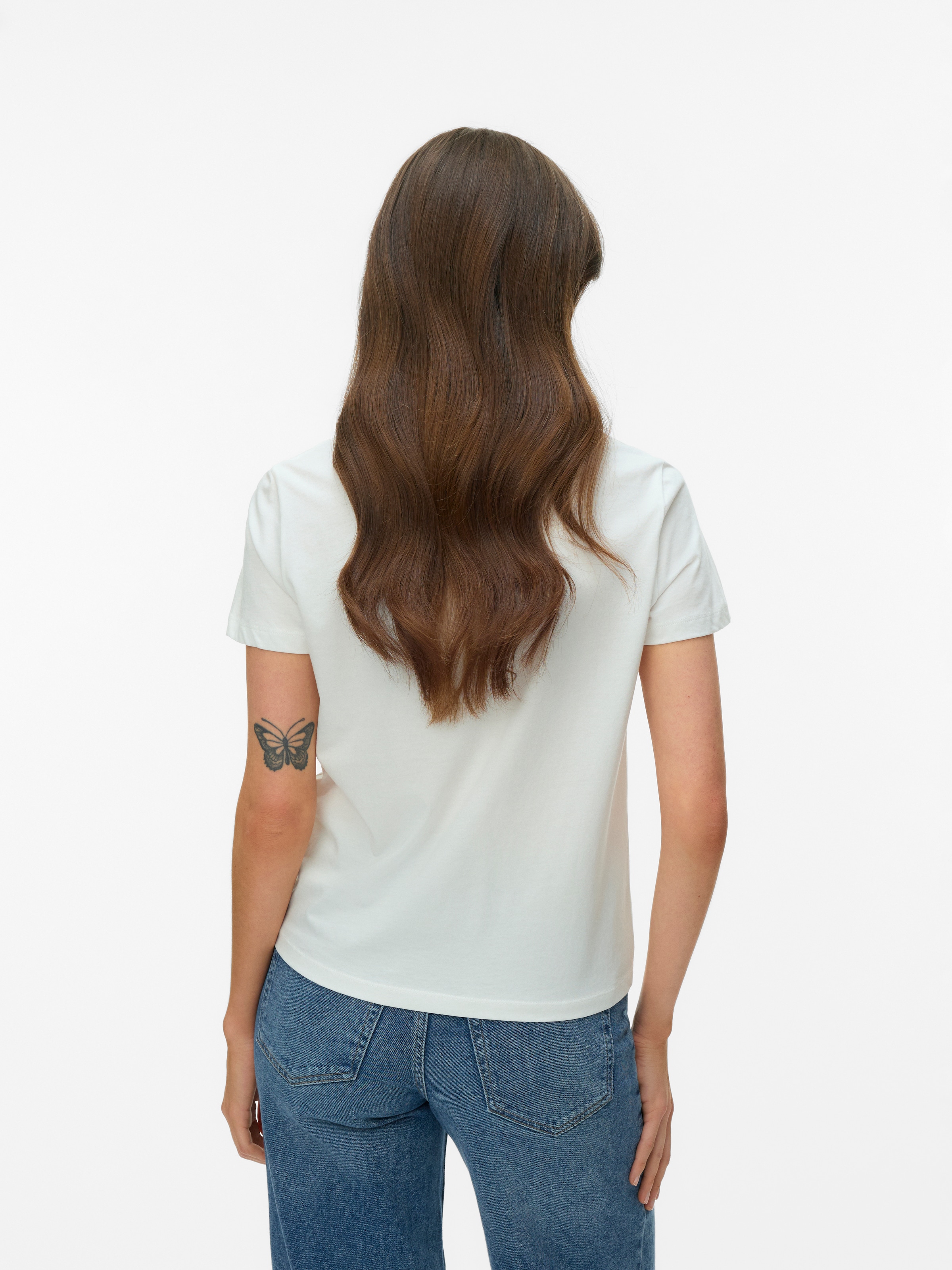 Vero Moda Kurzarmshirt »VMVANJA SS TOP BOX JRS« Baumwolle