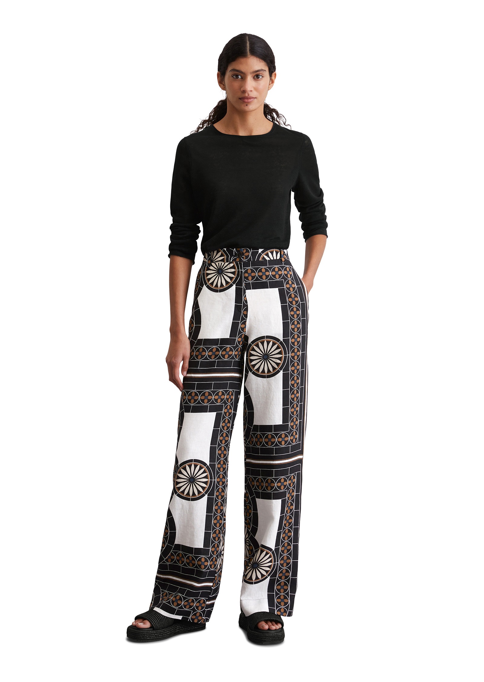 Marc O'Polo Chinohose »mit lässigem Allover-Print«