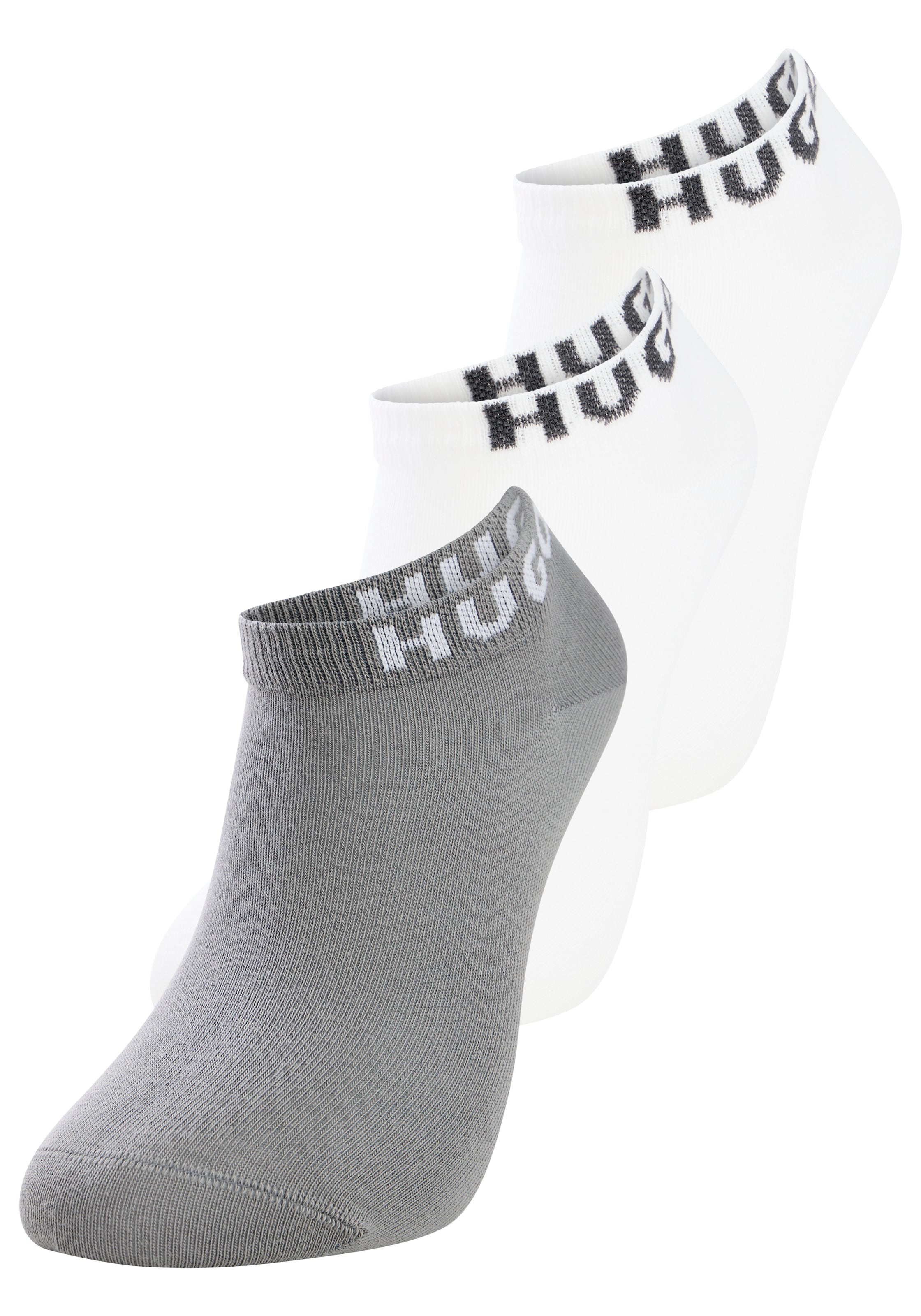 HUGO Underwear Freizeitsocken »3P AS UNI CC« Packung, 3er,  mit Logostickerei