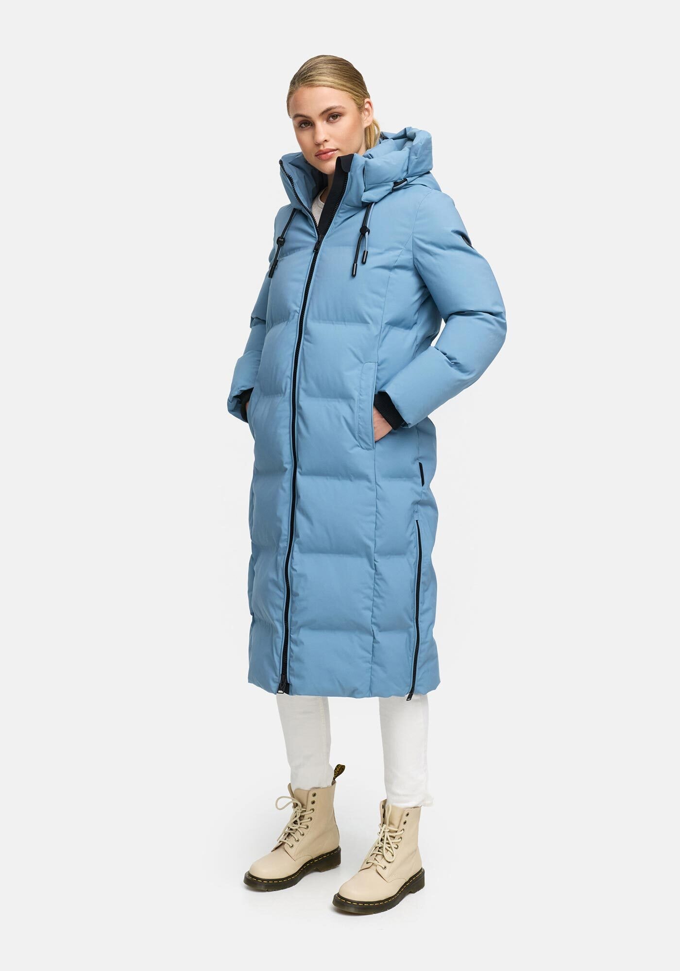 Marikoo Winterjacke »Tikoraa«, mit geschweißten Nähten und luxuriöser Kapuze