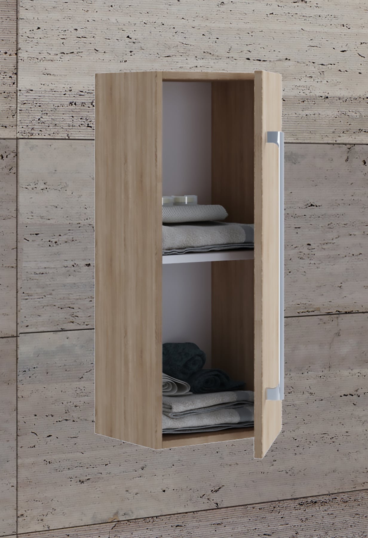 VCM Midischrank »Holz Badmöbel Midischrank Badschrank Bad Badinos D«