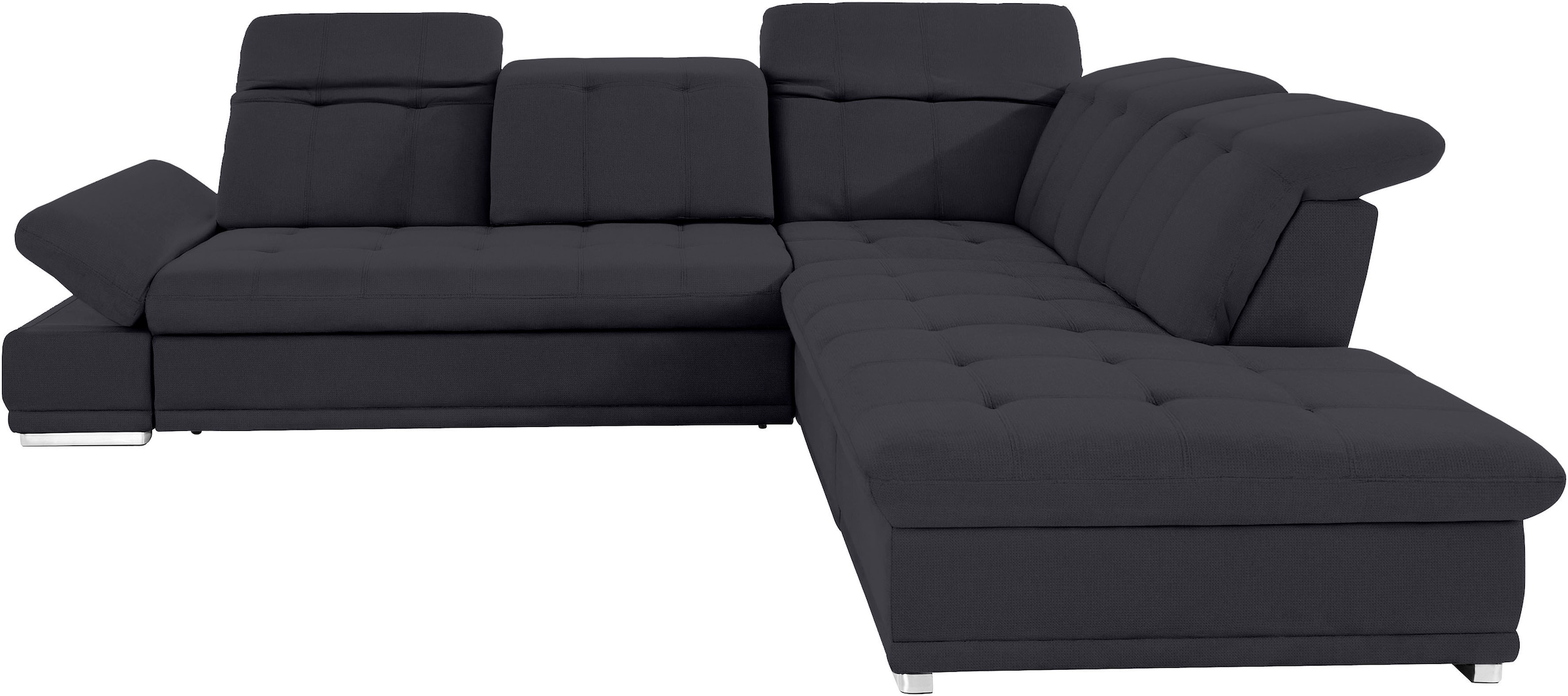 COTTA Ecksofa »Holiday L-Form mit Sitztiefen-, Armteil- und Kopfteilverstellung«, wahlweise mit Bettfunktion inkl. Bettkasten