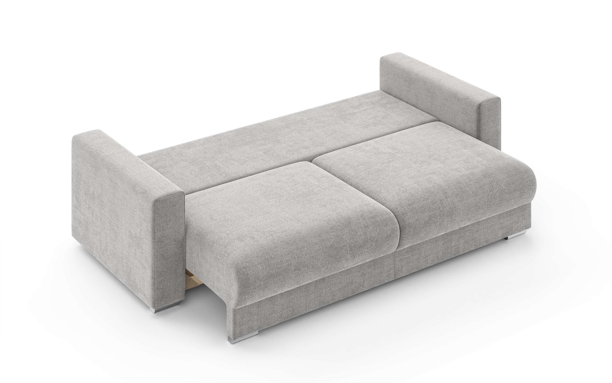 INOSIGN 3-Sitzer »Stevinson Schlafsofa mit Bettkasten, Maße B/H/T: 229/87/97 cm«, mit Wellenunterfederung, 2 Rückenkissen und 2 Zierkissen