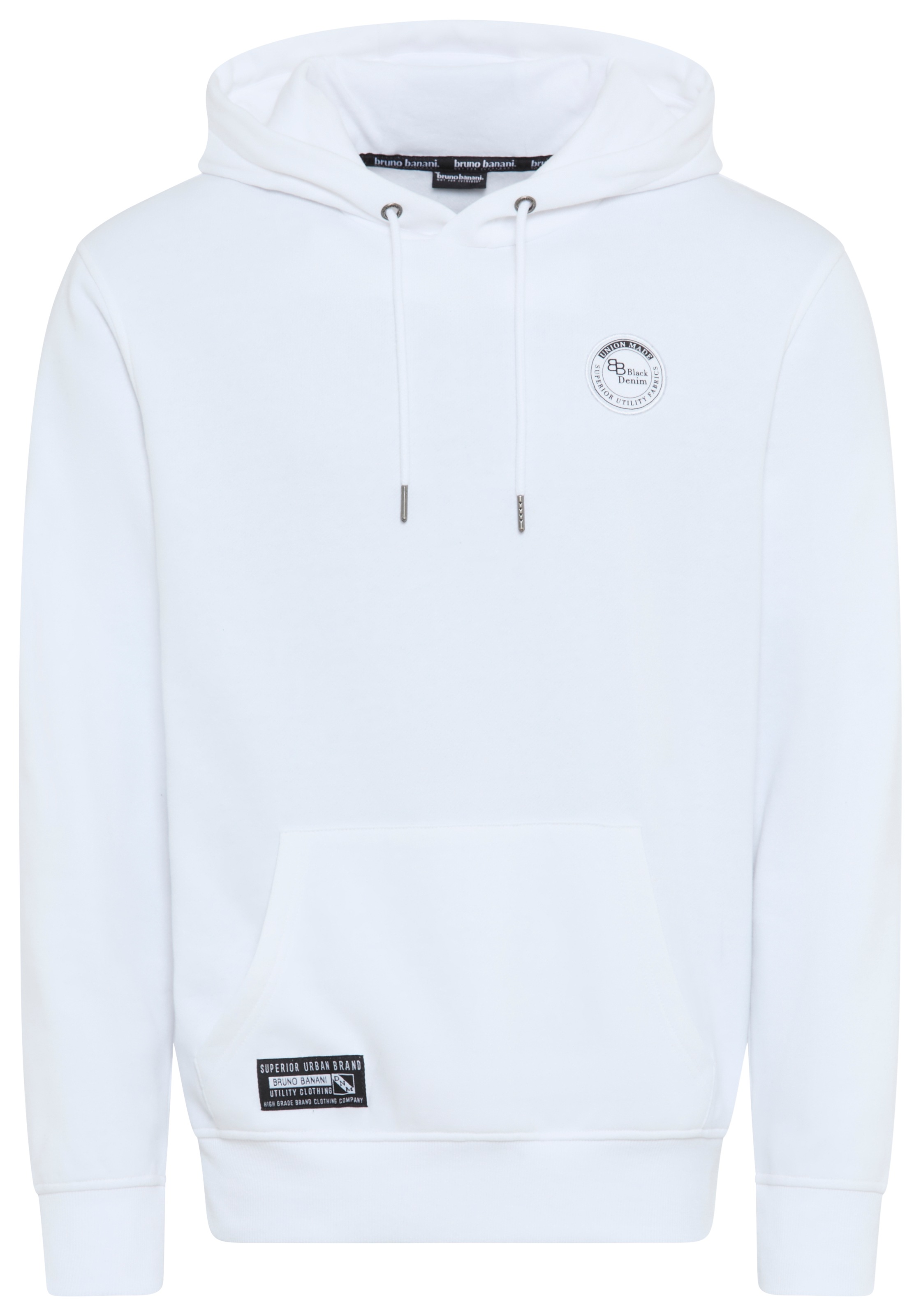 Bruno Banani Kapuzensweatshirt, langärmlig, schmal geschnitten, bedrucktes Design