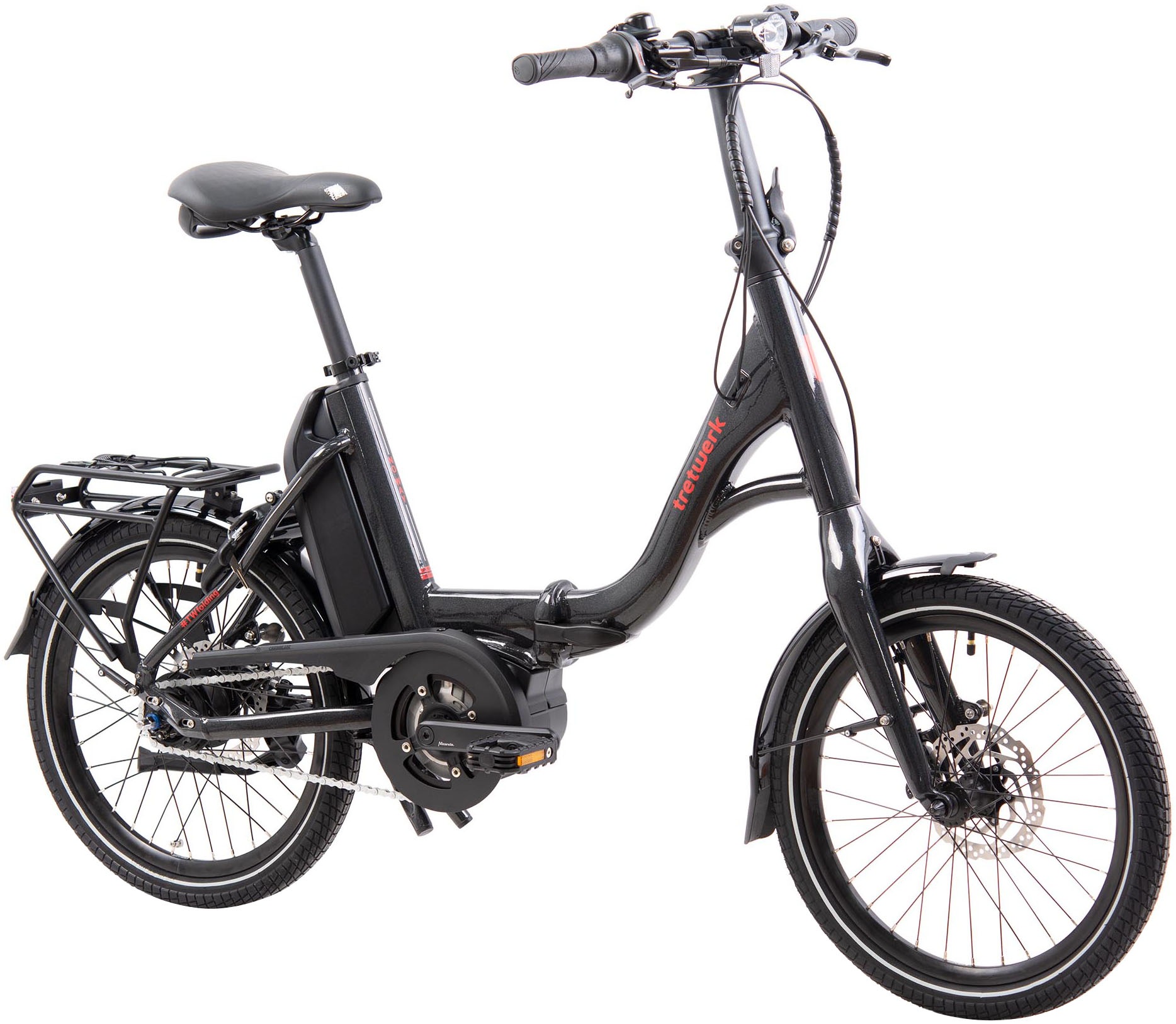 Tretwerk E-Bike "No Way", 8 Gang, Mittelmotor 250 W, Pedelec, Elektrofahrrad für Damen u. Herren