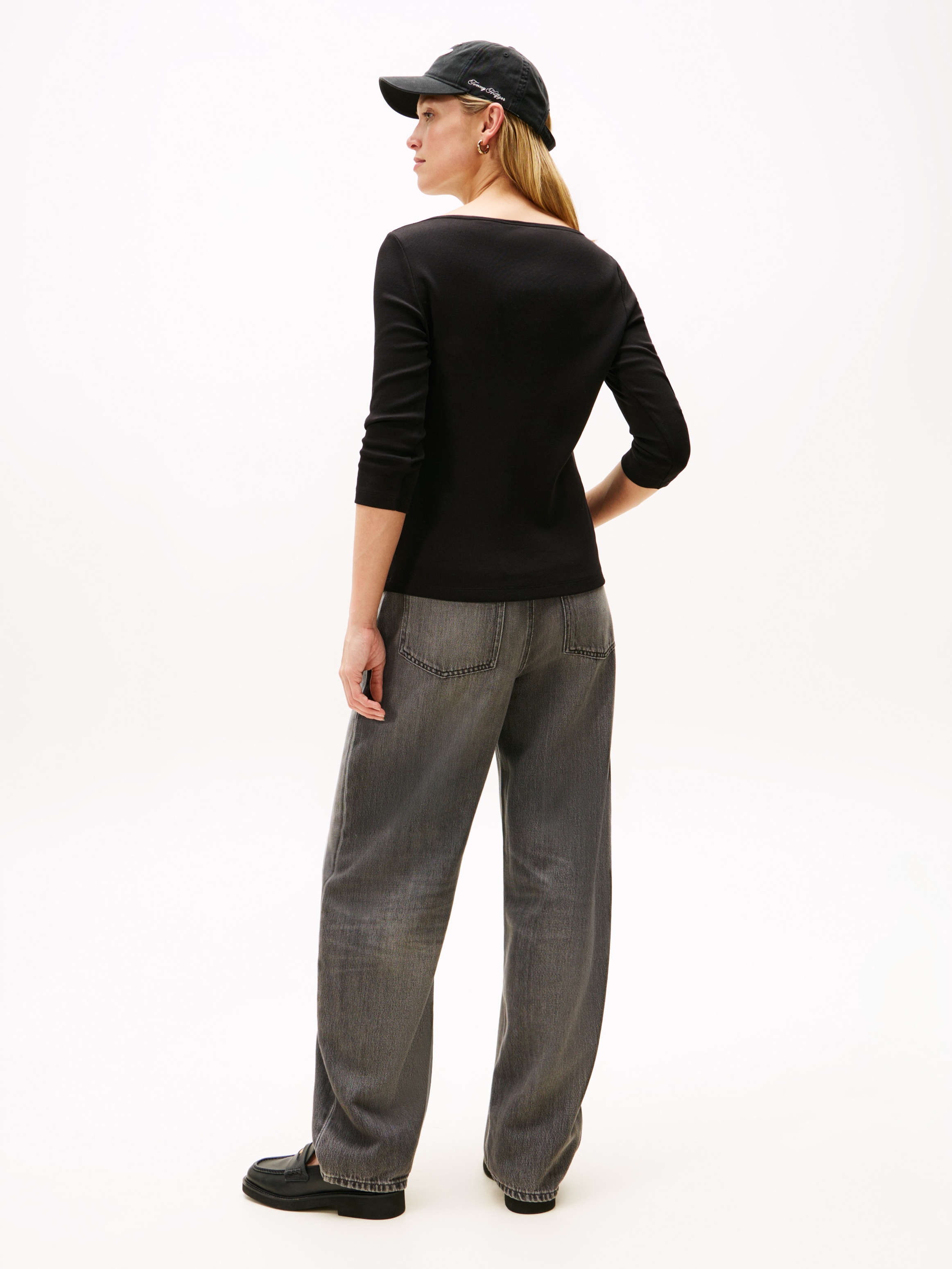 Tommy Hilfiger 3/4-Arm-Shirt »NEW CODY SLIM BOAT-NK 3/4SLV«, mit Logostickerei