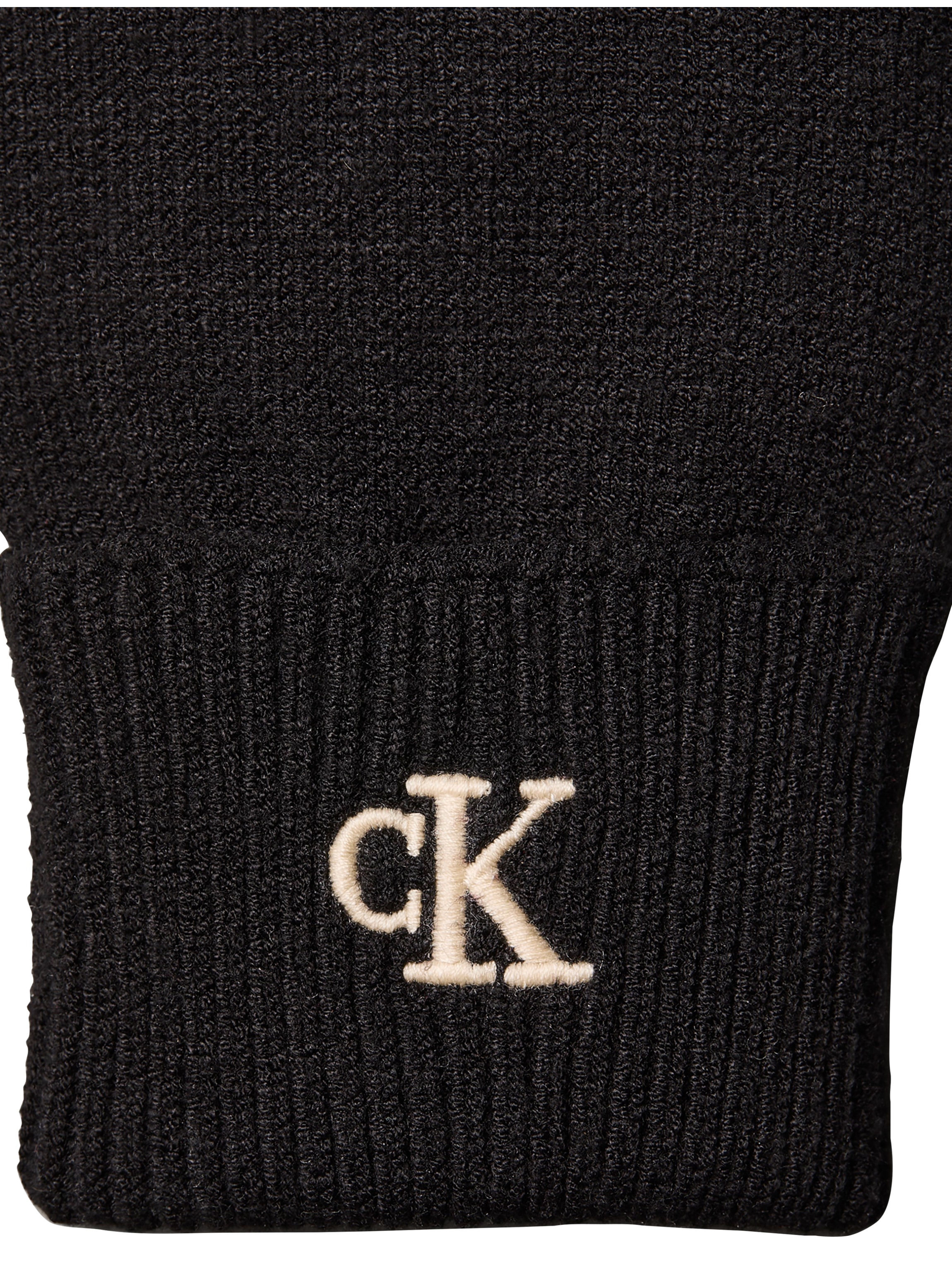 Calvin Klein Strickhandschuhe »CK FINE RIB GLOVES« Fingerhandschuhe