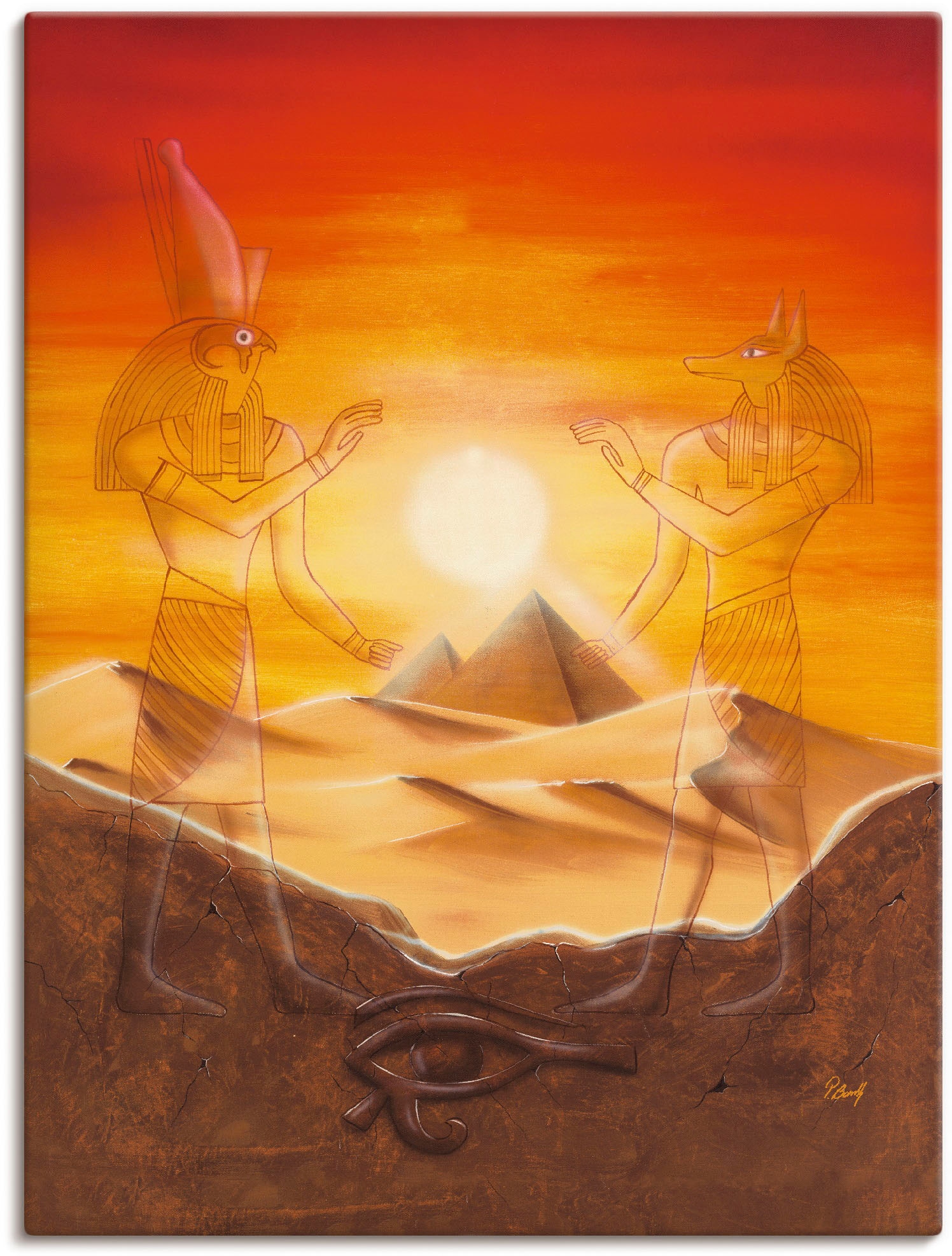 Artland Leinwandbild "Ägypten" Afrika 1 Stk. tlg. auf Holzrahmen gespannt günstig online kaufen