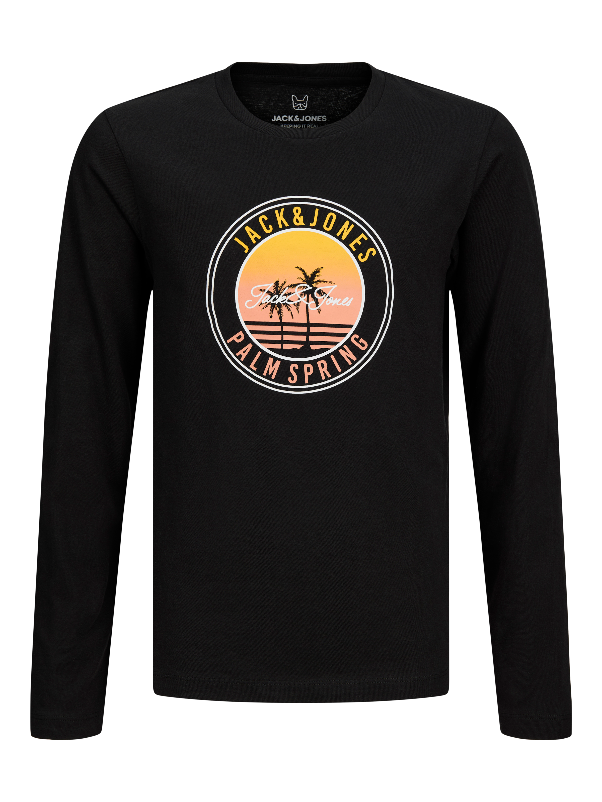 Jack & Jones Junior Langarmshirt »JJPALM TEE LS CREW NECK 2PK MP JNR« Packung, 2 tlg. Baumwolle, regular fit