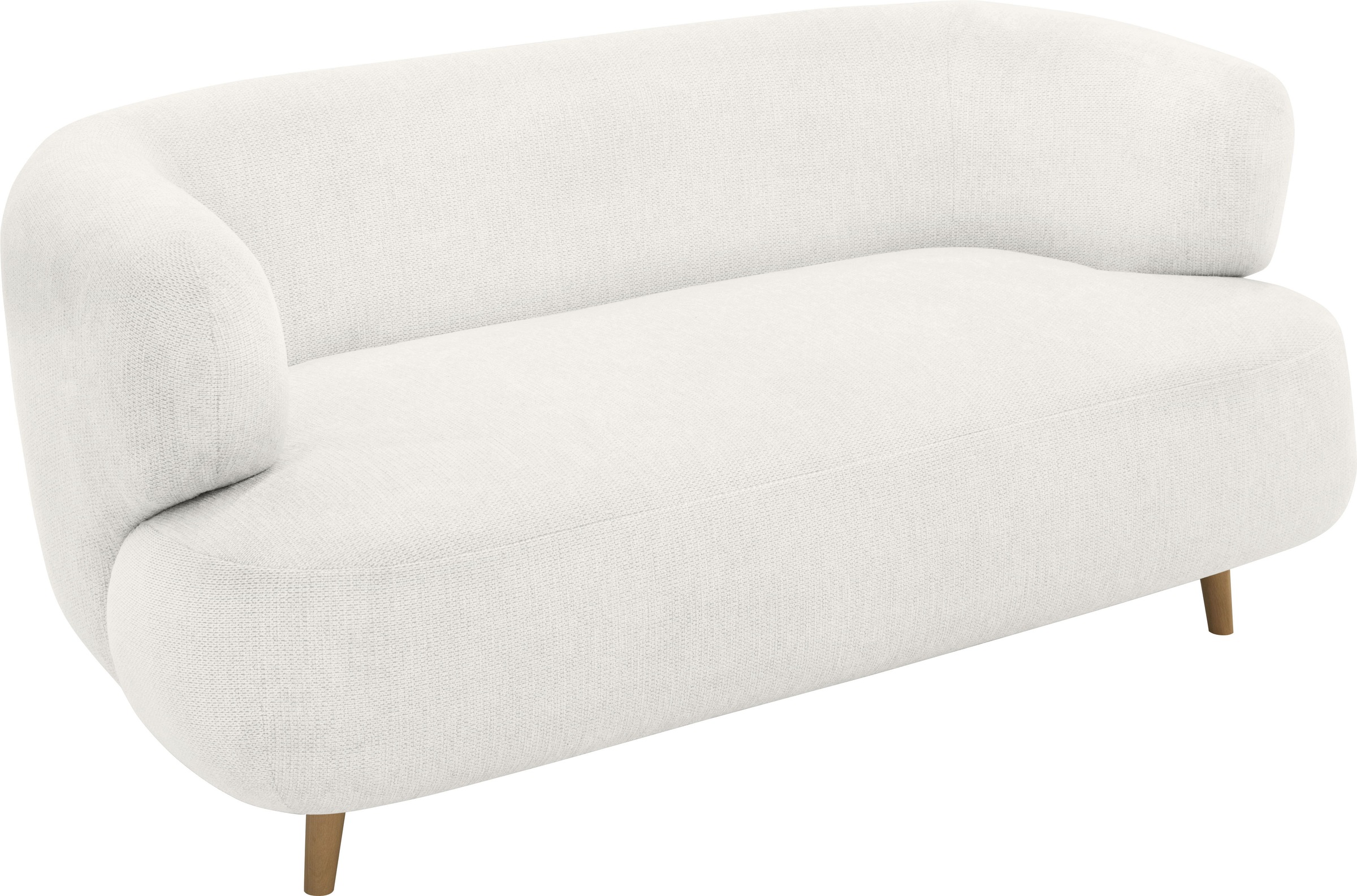 Thumbnail - Home affaire 2-Sitzer "Tistam Runde Form," perfektes Einzelstück, organische Form, Füße aus massivem Holze