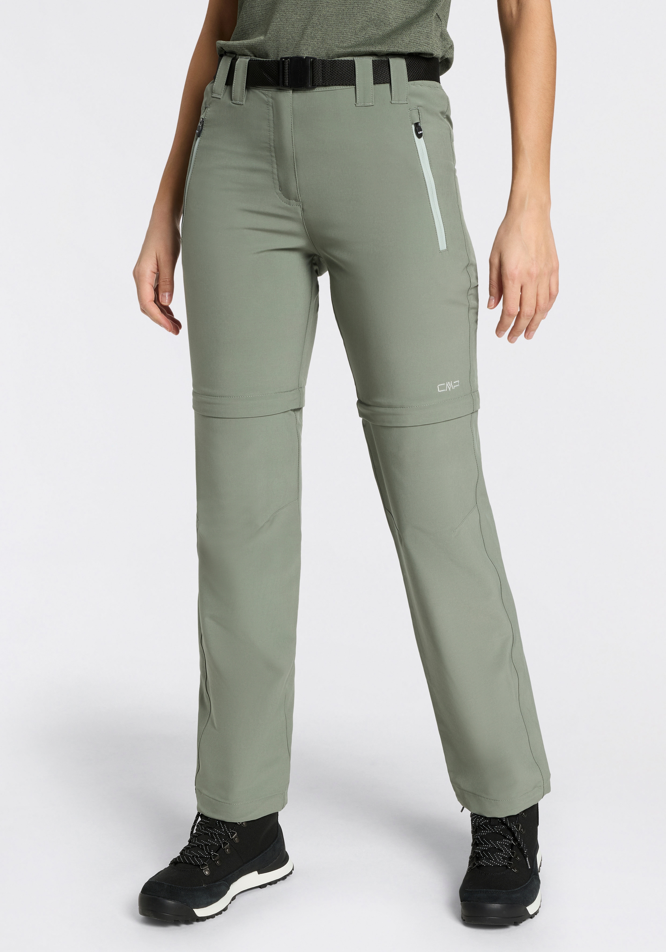 CMP Zip-off-Hose "WOMAN ZIP OFF PANT" mit Reißverschlusstaschen, elastisches Material, schnell trocknend