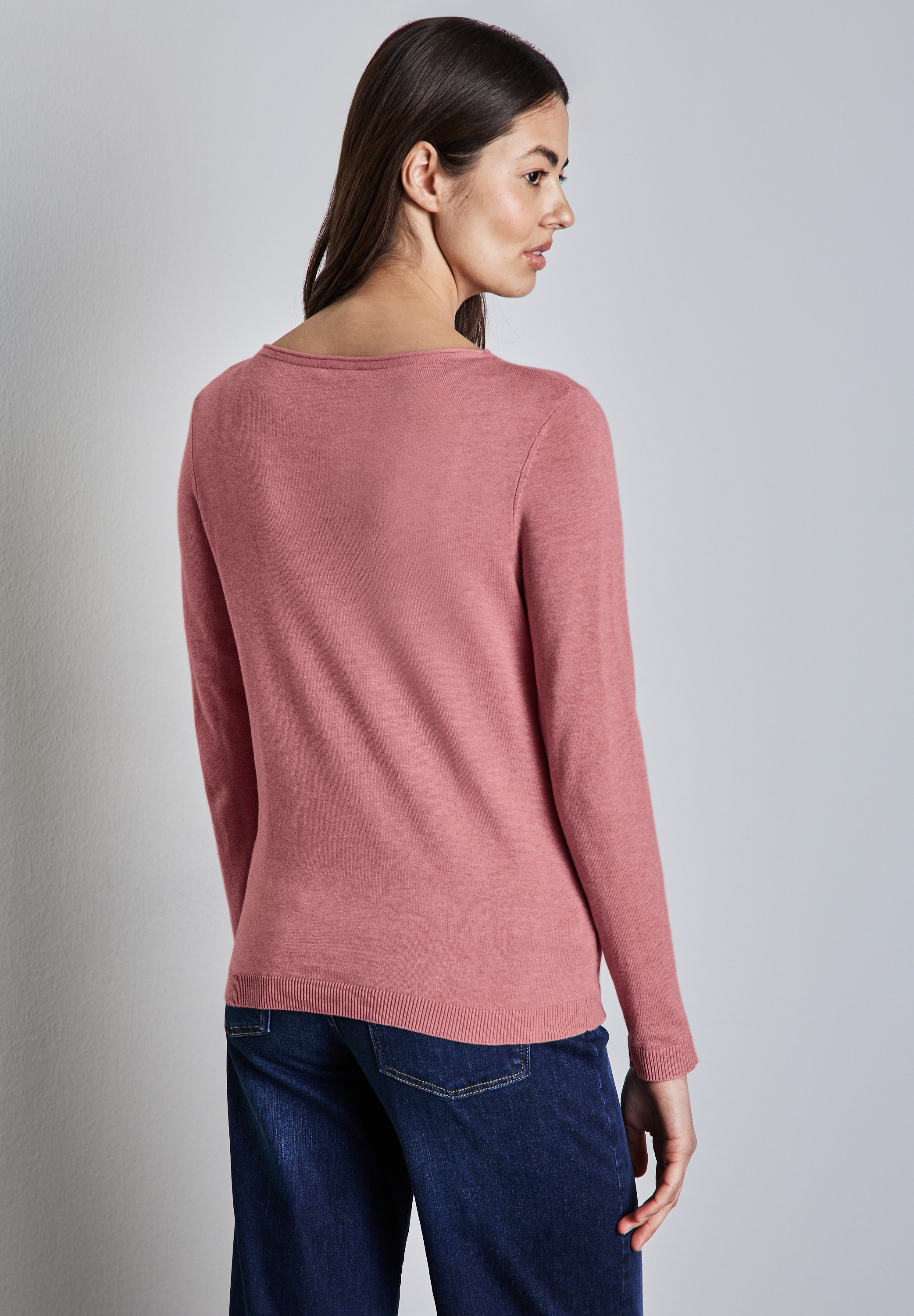 STREET ONE Strickpullover, mit U-Boot-Ausschnitt