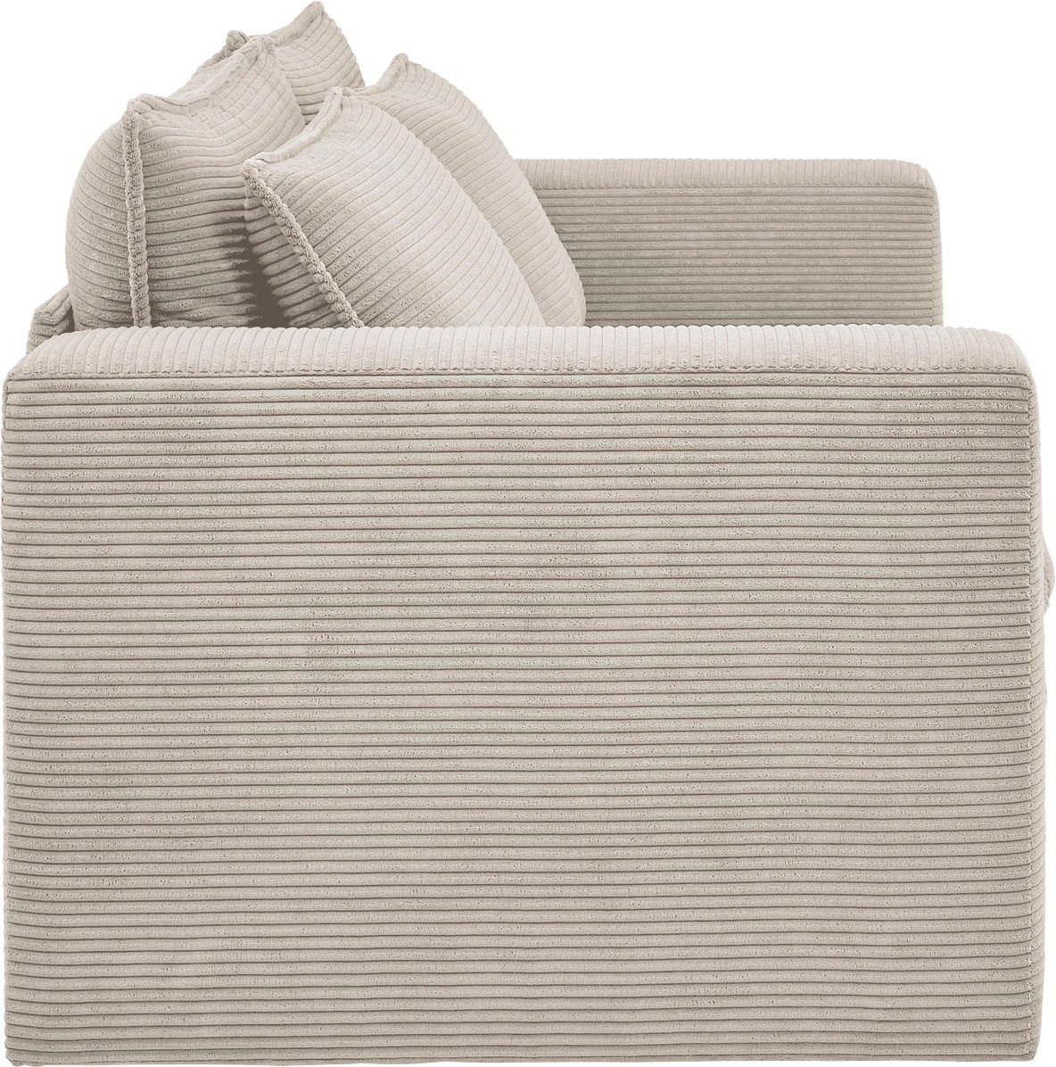Places of Style 2-Sitzer »PIAGGE«, Hochwertiger Cord mit weicher Velours-Struktur