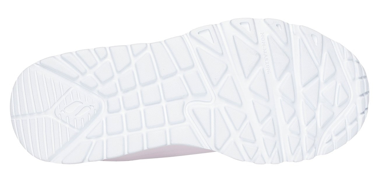Skechers Sneaker »UNO LITE«, Schnür,-Plateausneaker mit Metallic, Größenschablone zum Download