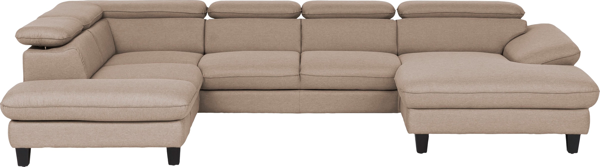 Home affaire Wohnlandschaft "Pilot U-Form" mit Kopfteilverstellung, wahlwei günstig online kaufen