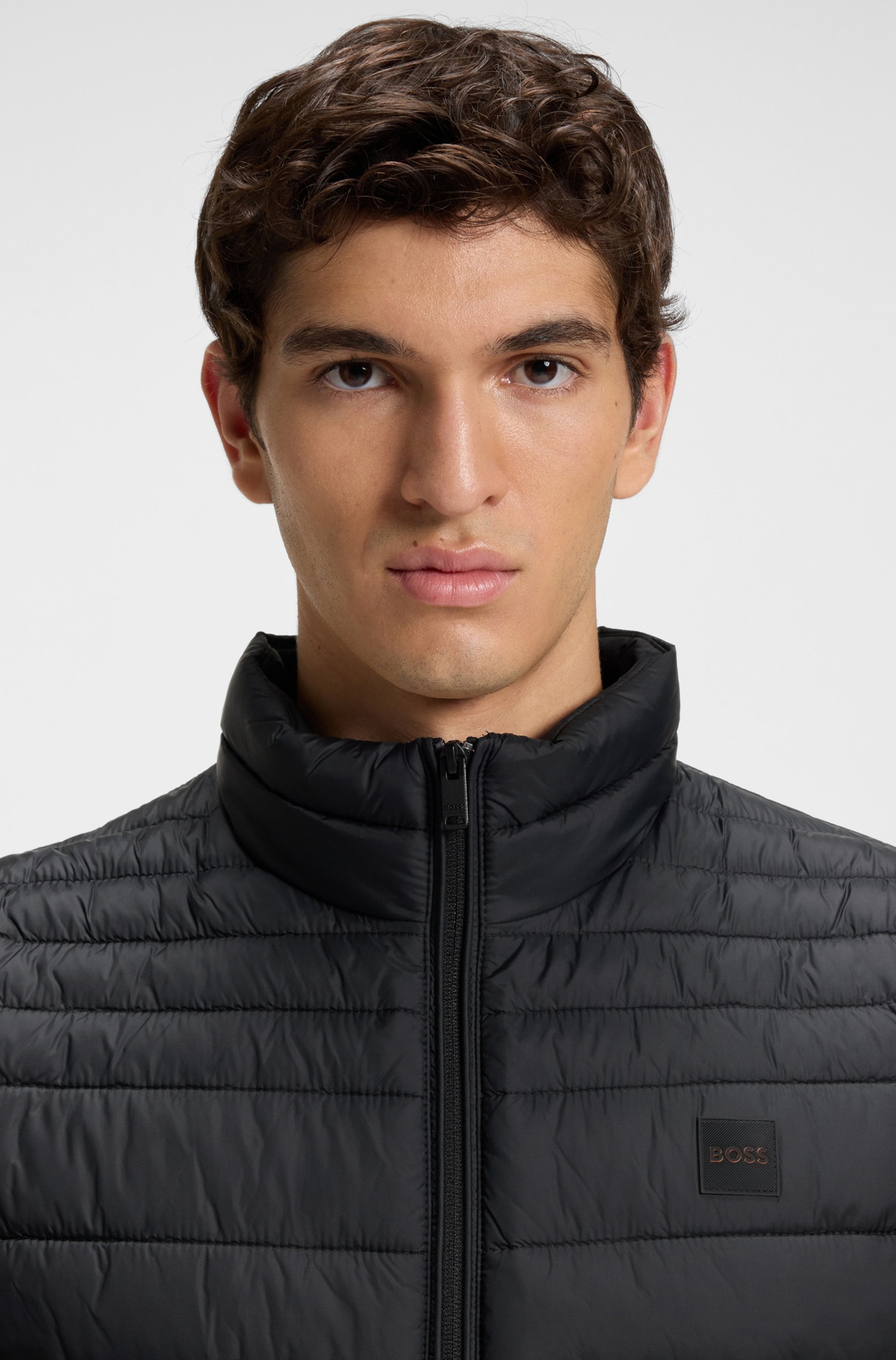 BOSS ORANGE Steppweste "Odeno", Stehkragen, slim fit, kurze Länge günstig online kaufen