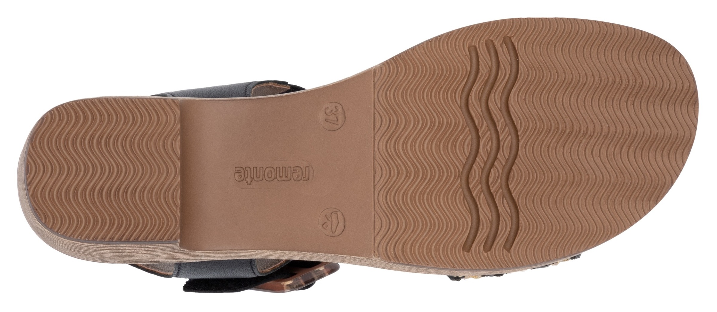Remonte Sandalette, Blockabsatz, Plateau, Sandale, Sommerschuh mit Bandage in Bastoptik