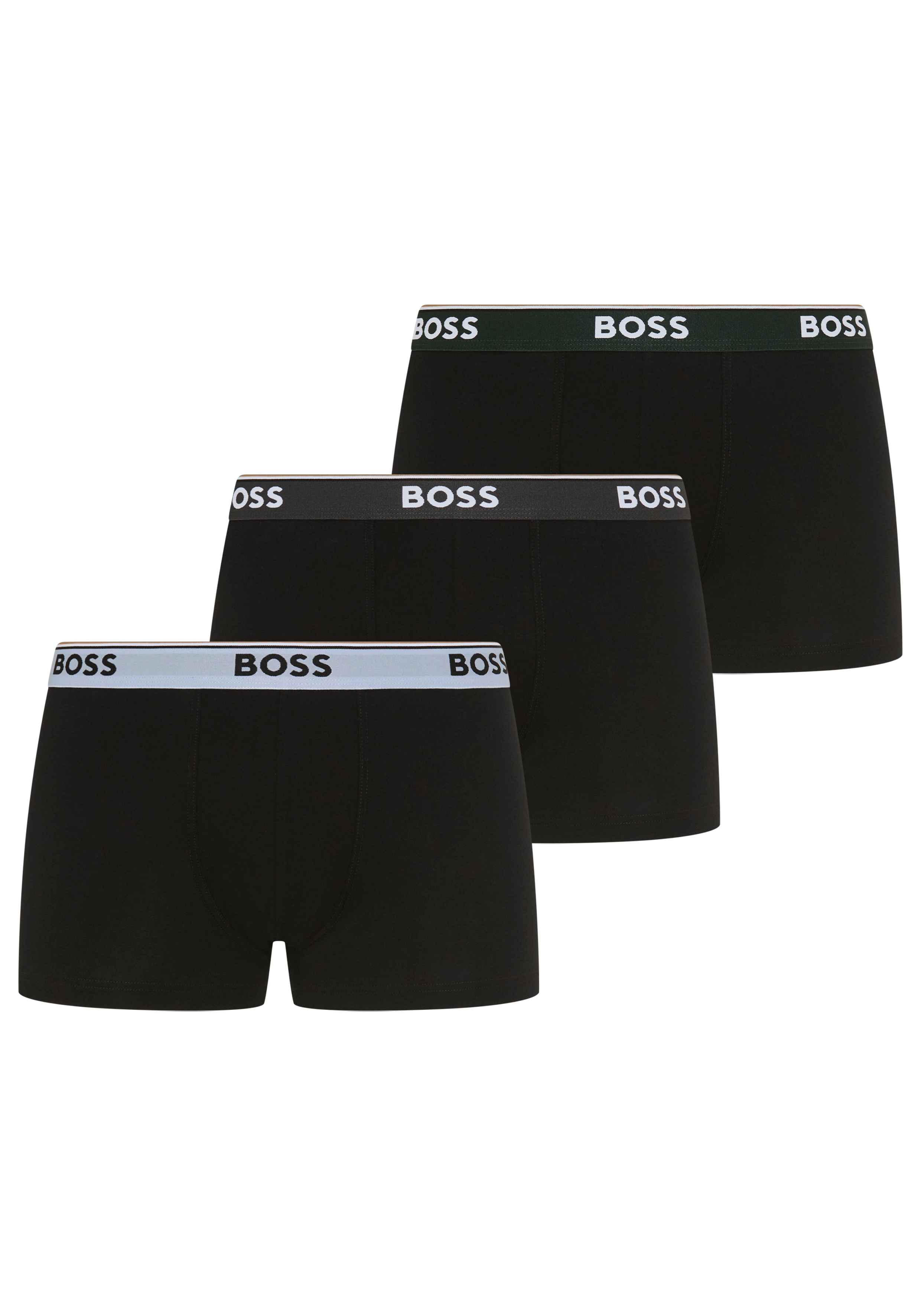 BOSS Packung, 3 Stk. aus Stretch-Baumwolle mit Logo-Bund, mittlere Bundhöhe