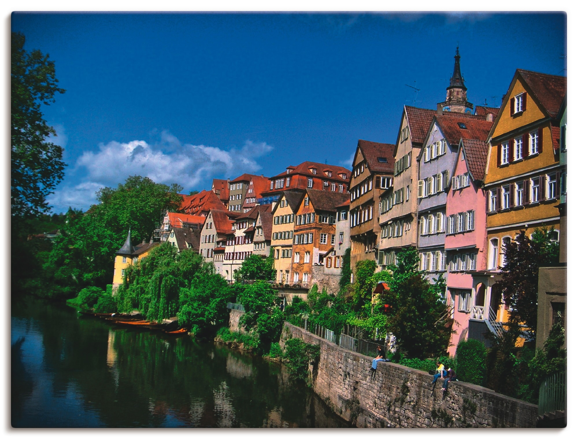 Artland Wandbild »Tübingen am Neckar«, Garten, (1 St.), als Alubild, Leinwandbild, Wandaufkleber oder Poster in versch. Größen