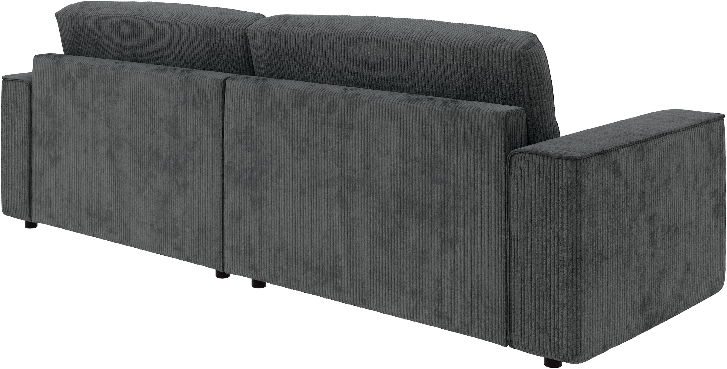 INOSIGN Ecksofa »Chance, Recamiere beidseitig montierbar, Schlaffunktion, Breite 265 cm«, in Cordstoff HYPER, mit Schlaffunktion und Bettkasten