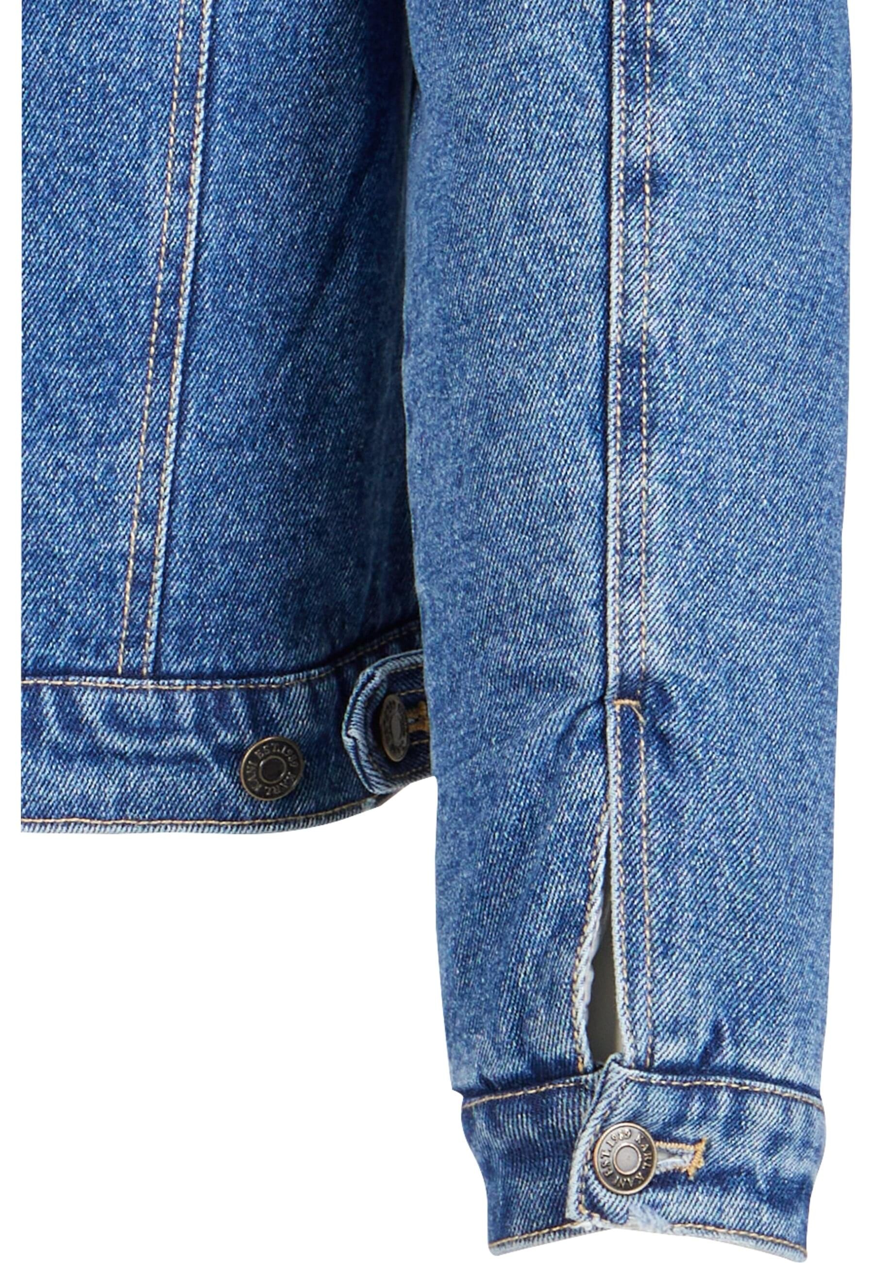 Karl Kani Jeansjacke »Karl Kani Herren KM224-062-1 KK Old English Denim Jacket«, (1 St.), ohne Kapuze