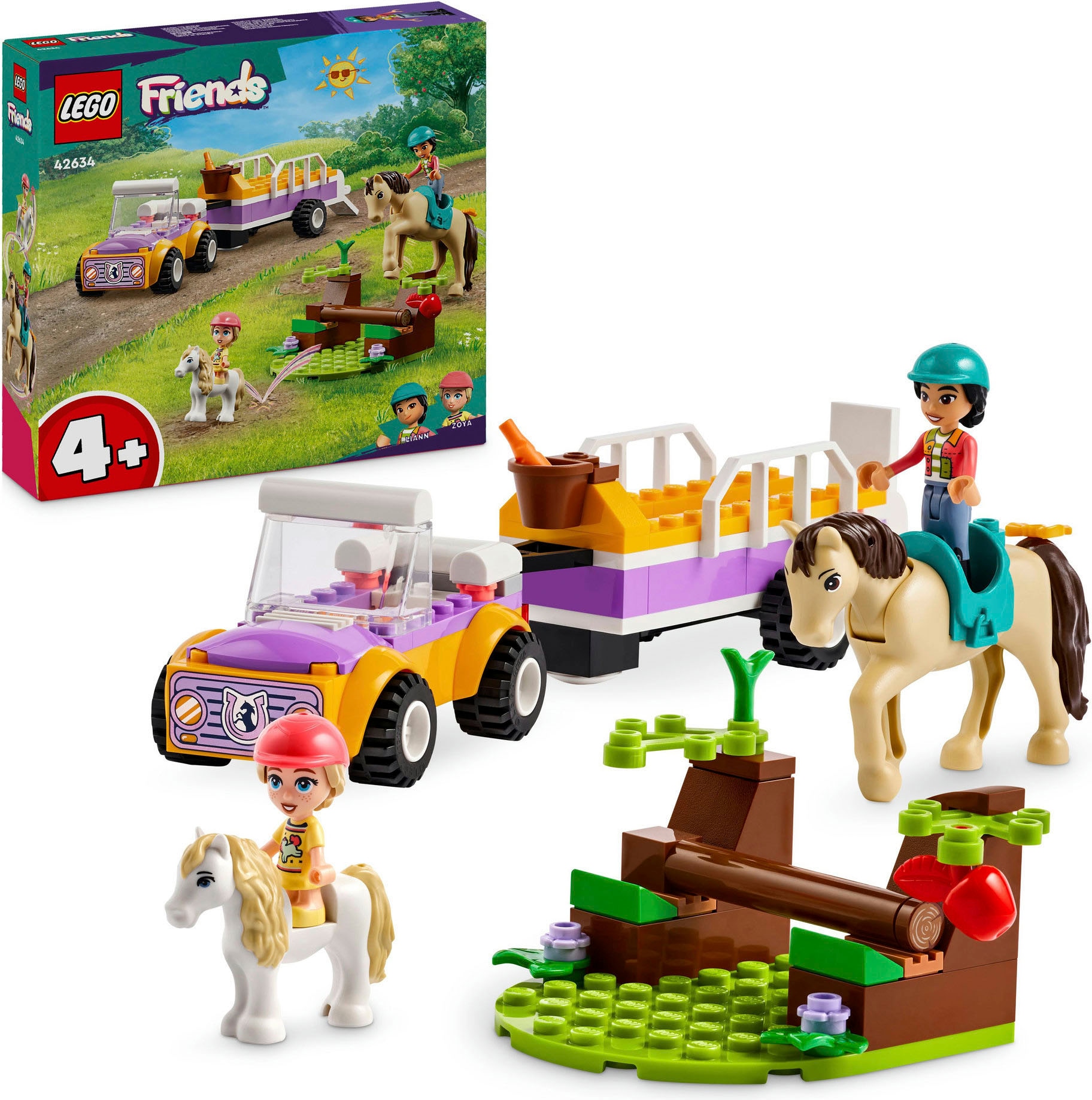 Konstruktionsspielsteine »Pferde- und Pony-Anhänger (42634), LEGO Friends«, (105 St.),...