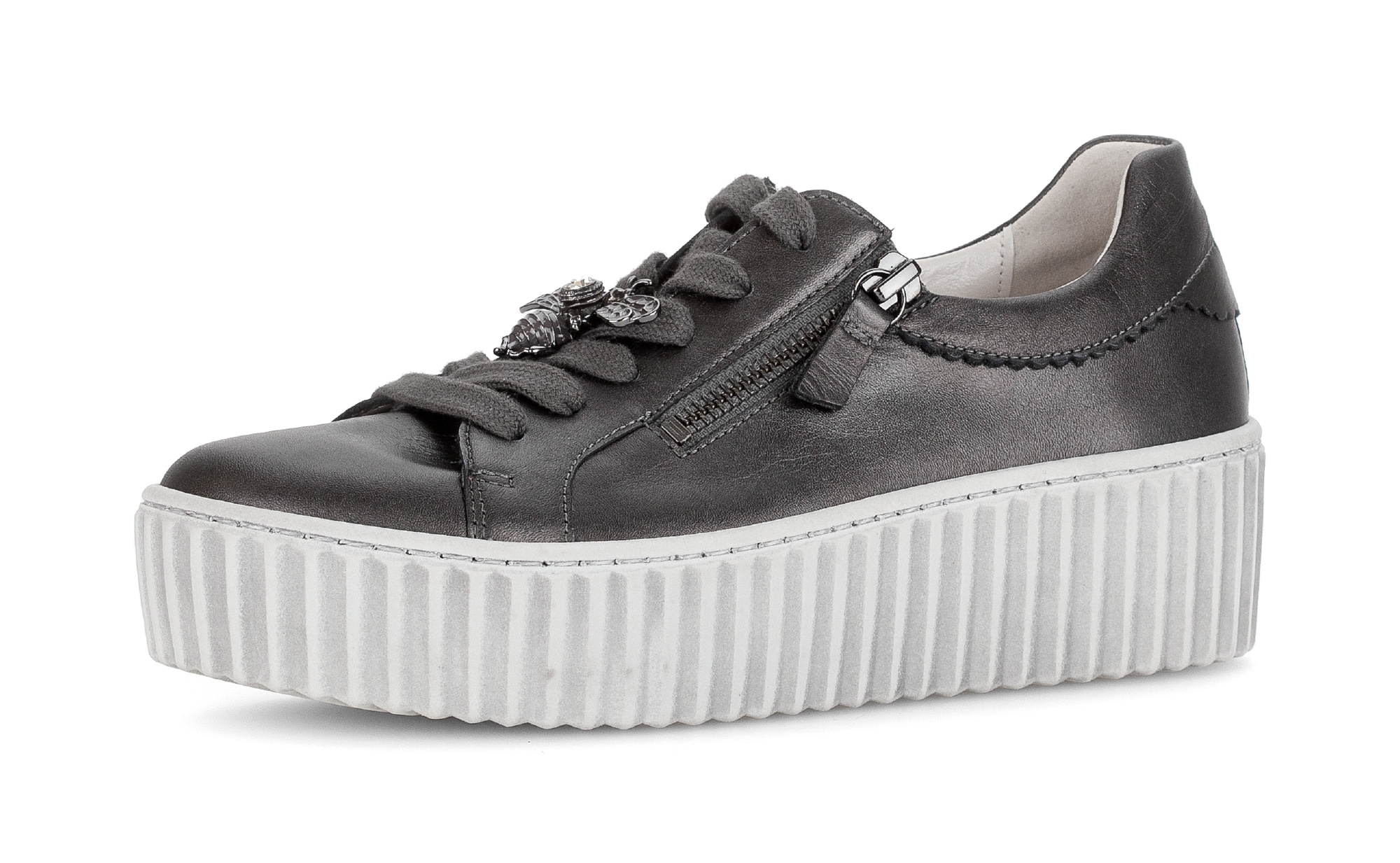 Gabor Plateausneaker, Freizeitschuh, Halbschuh, Schürer in runder Form günstig online kaufen