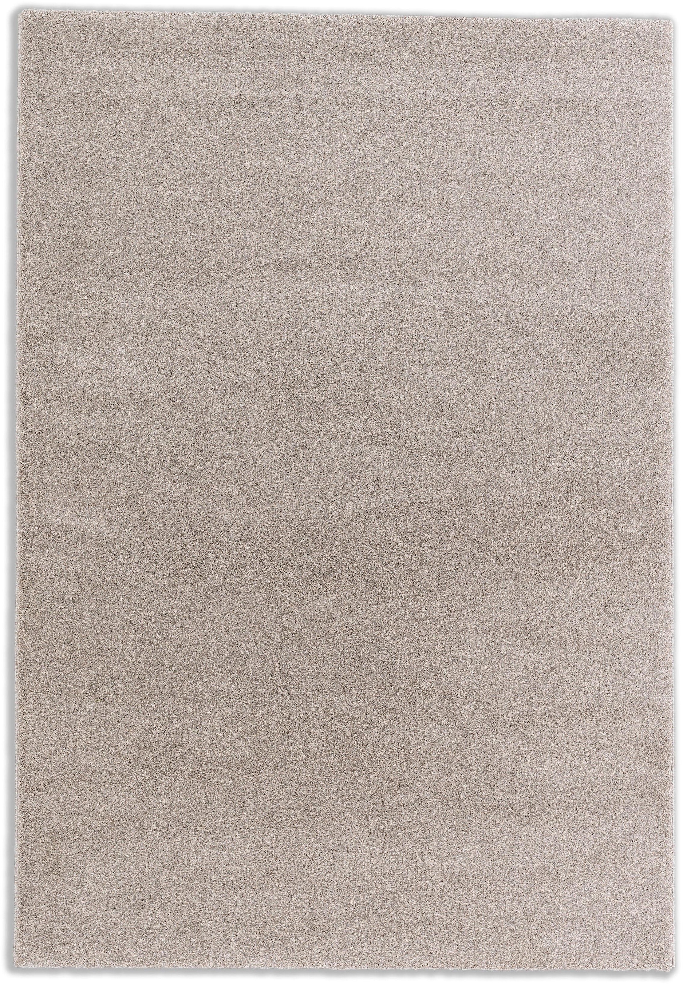 SCHÖNER WOHNEN-Kollektion Teppich "Pure 190" rechteckig 21 mm Höhe Wohnzimmer, Schlafzimmer, uni, leichter Glanz, robuster Kurzflor