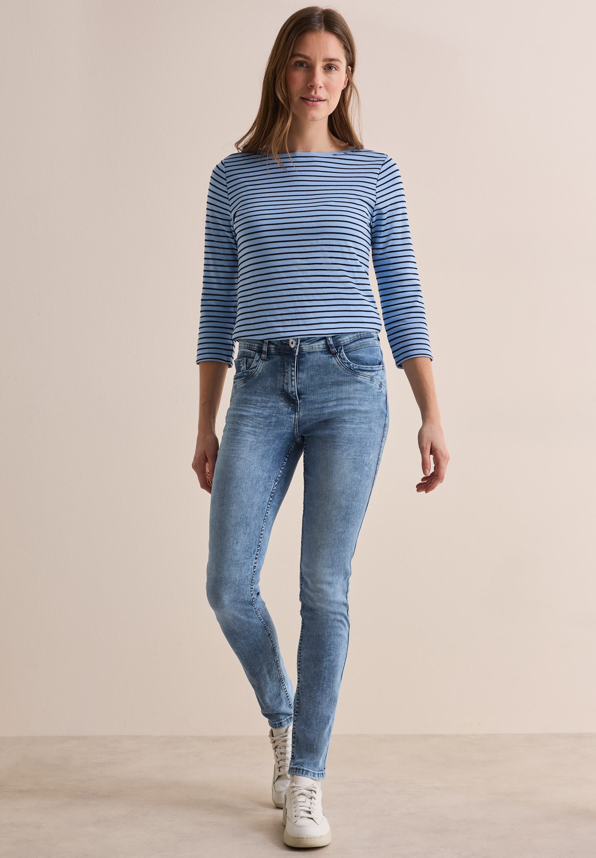 Cecil Slim-fit-Jeans, aus Baumwolle mit Stretchanteil