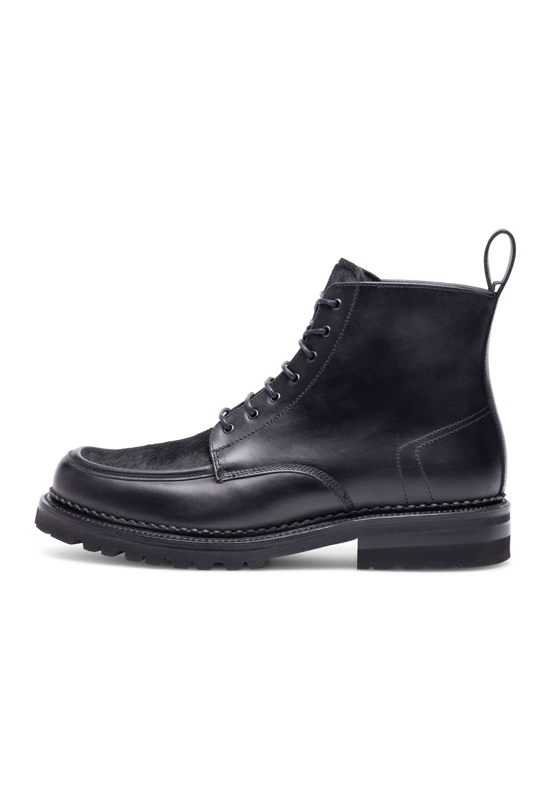 Henry Stevens Schnürboots "Harry NB Businesschuh", Herren Schnürboots Leder handgefertigt, Lederboots