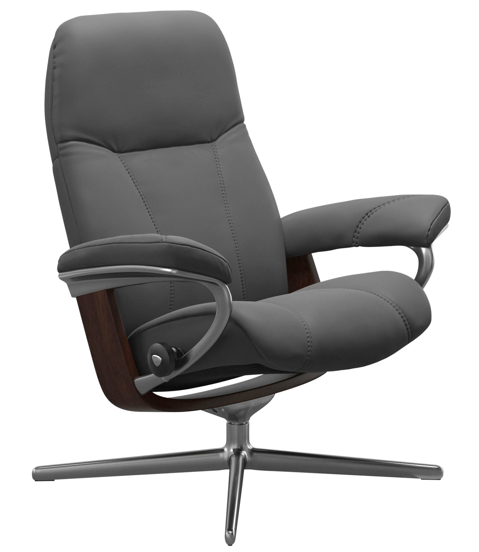 Stressless® Relaxsessel »Consul«, mit Cross Base, Größe S, M & L, Holzakzent Braun