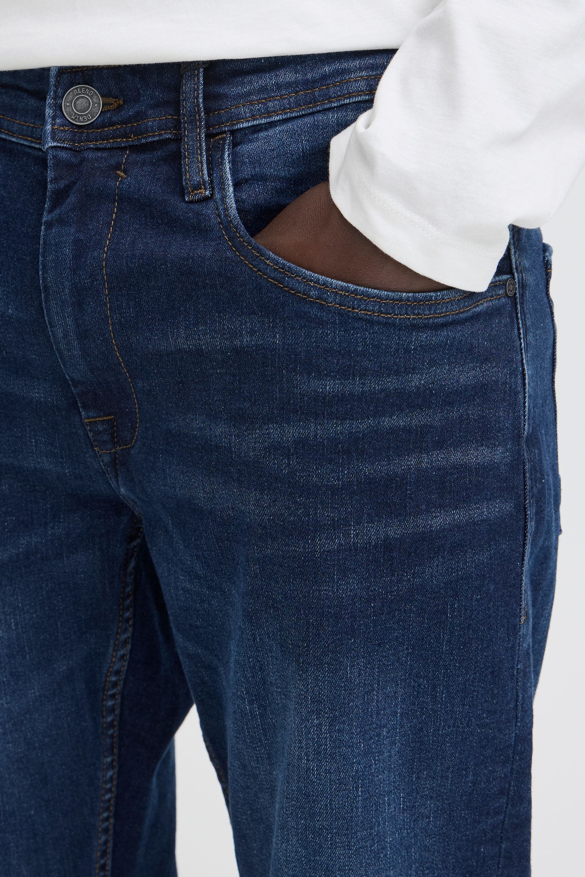 Blend Slim-fit-Jeans »BHTwister« Jeanshose mit normalem Bund und schmalem Bein - Twister Fit
