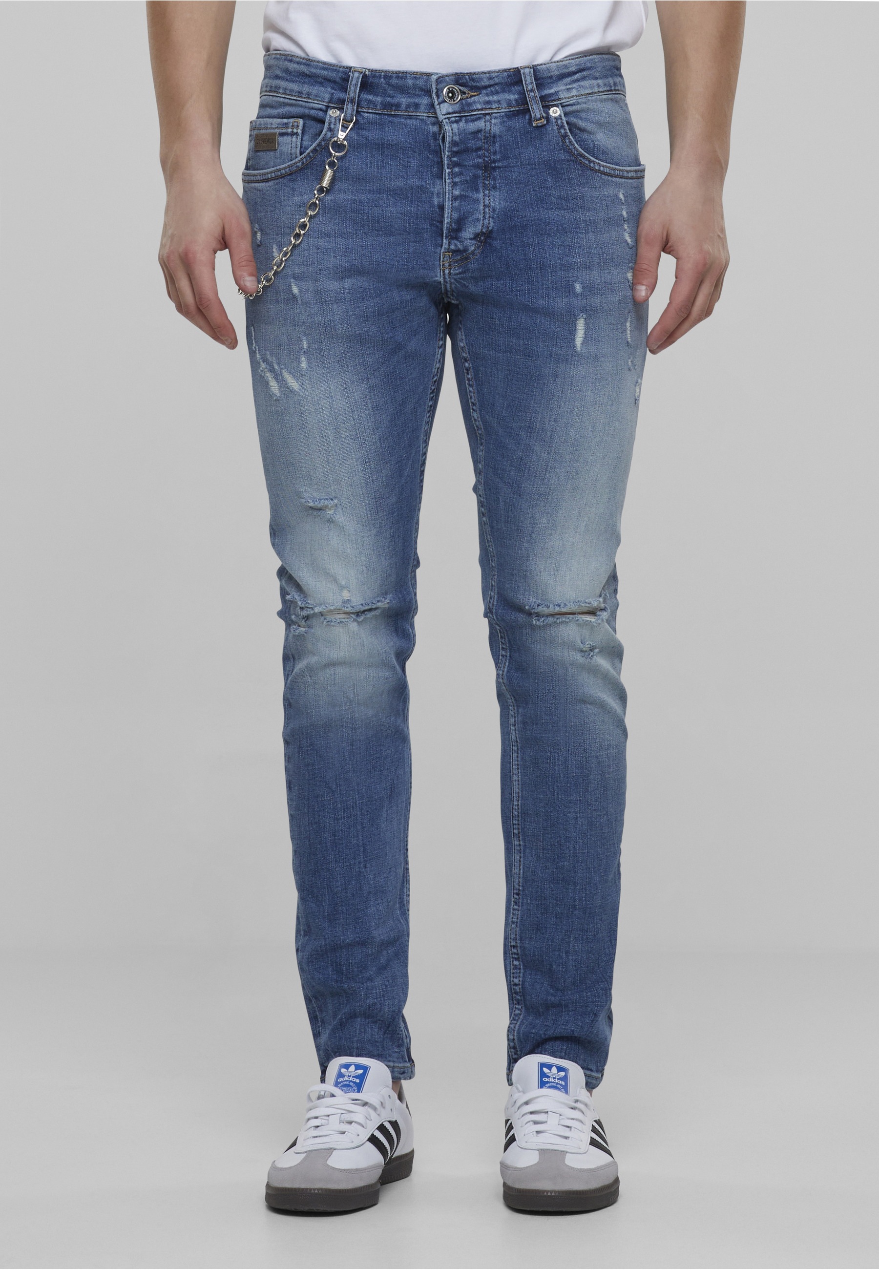 2Y Premium Bequeme Jeans »2Y Premium Herren 2Y Skinny Fit Destroyed Jeans«