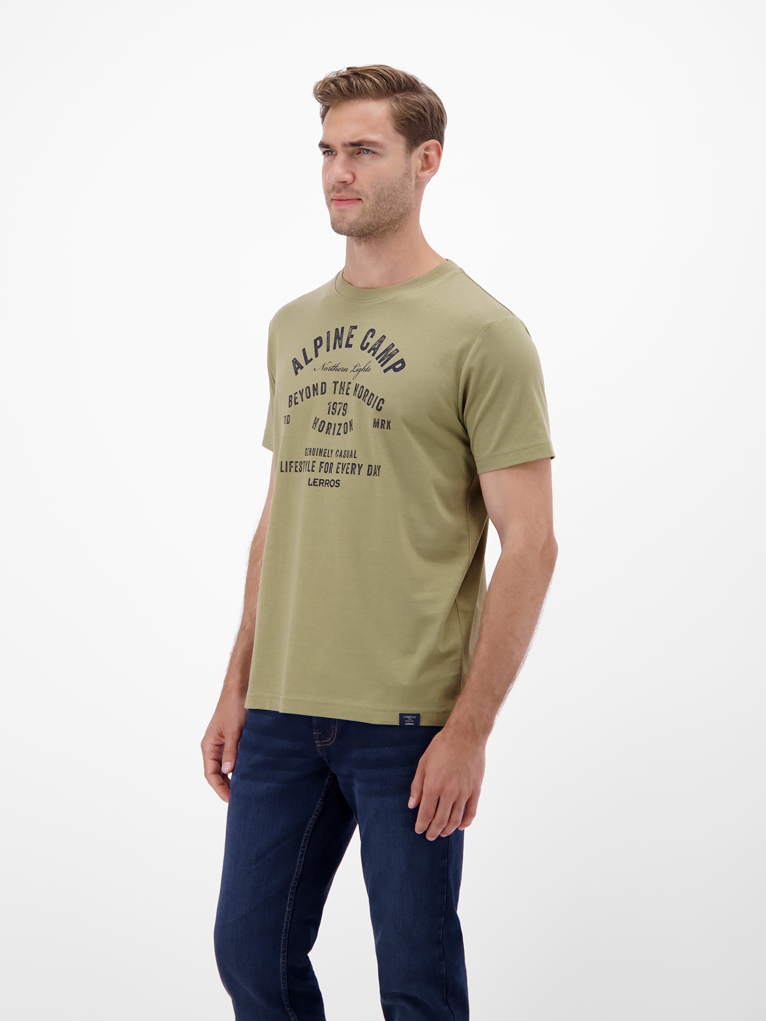 LERROS T-Shirt »Herren T-Shirt mit Outdoorprint«