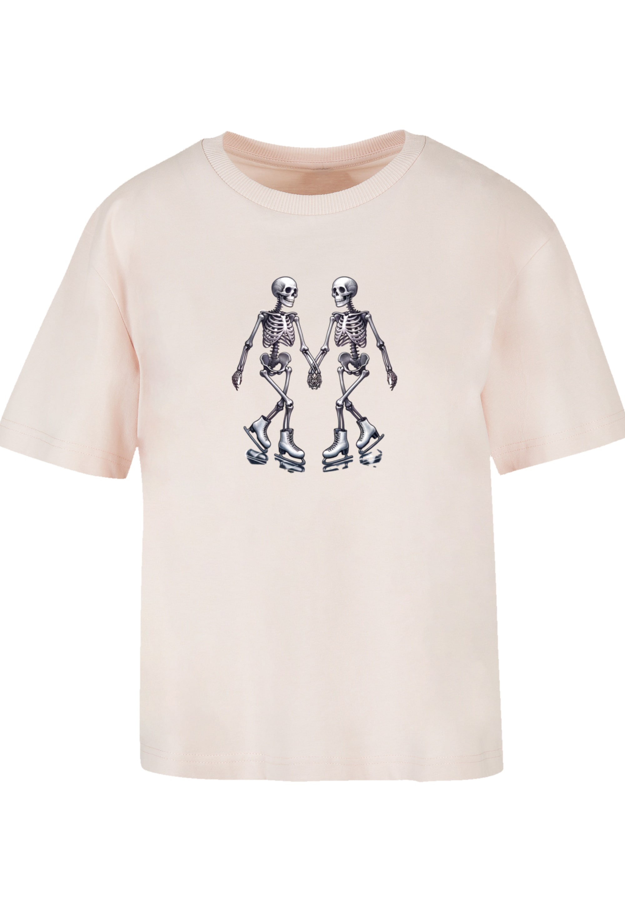 F4NT4STIC T-Shirt »Skelettpaar Eislaufen Valentinstagsgeschenk« Premium Qualität