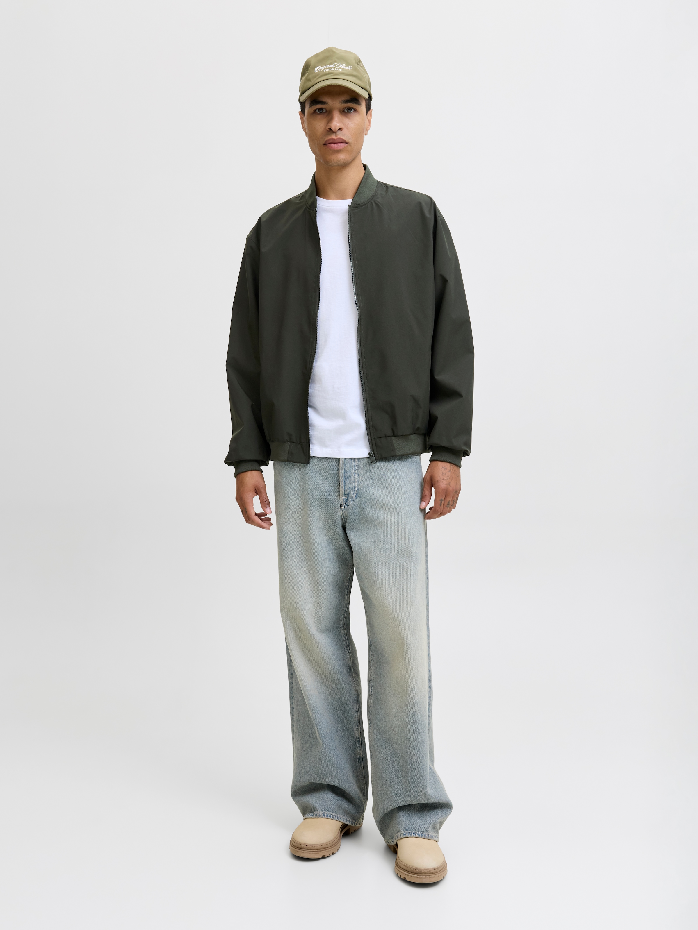 Jack & Jones Bomberjacke »JJECHARGE BOMBER JACKET NOOS«, ohne Kapuze, mit Rippbündchen