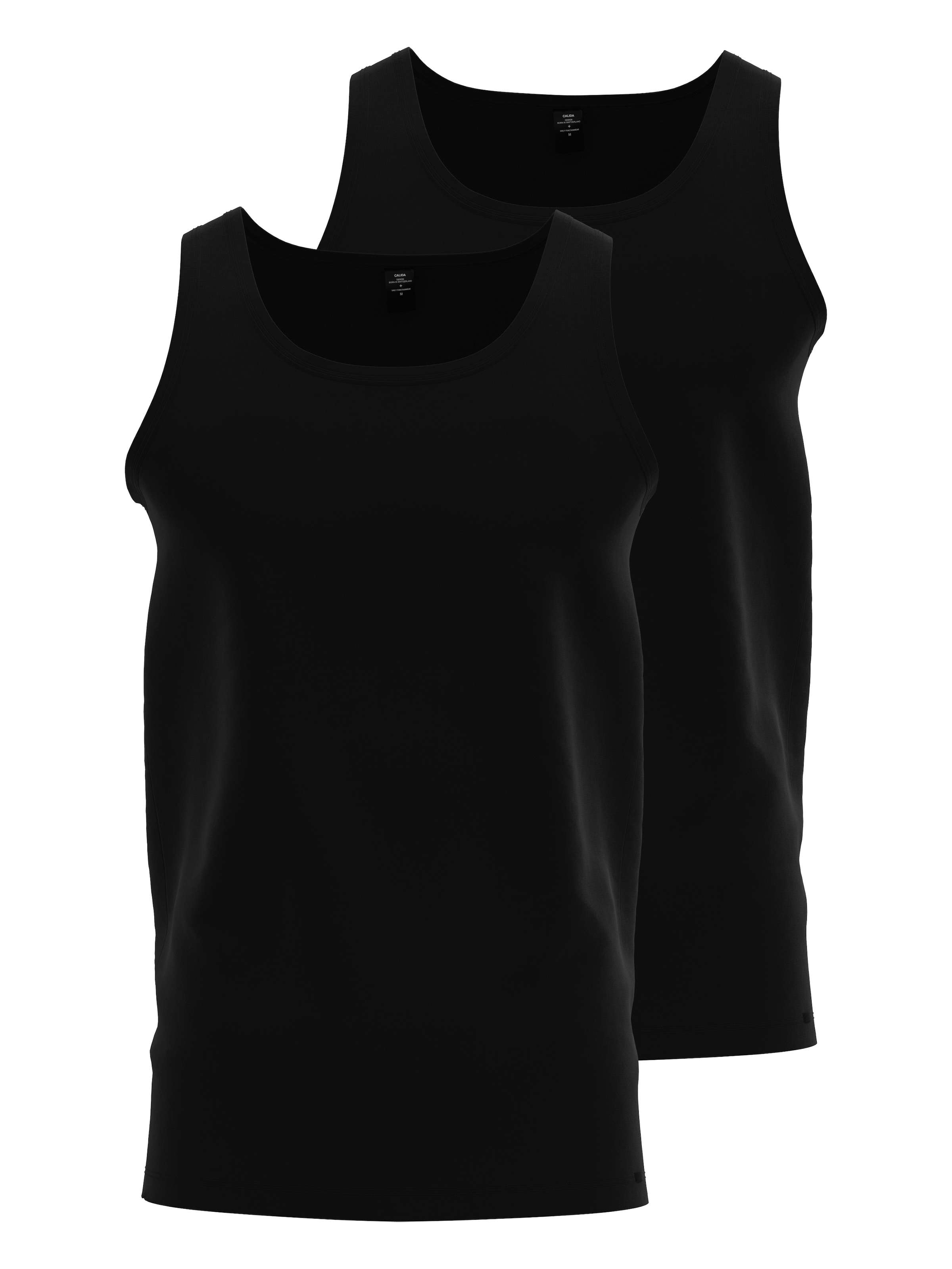 CALIDA Tanktop "Natural Benefit" Rundhals-Ausschnitt, weich, Baumwoll-Mix, Single Jersey Qualität