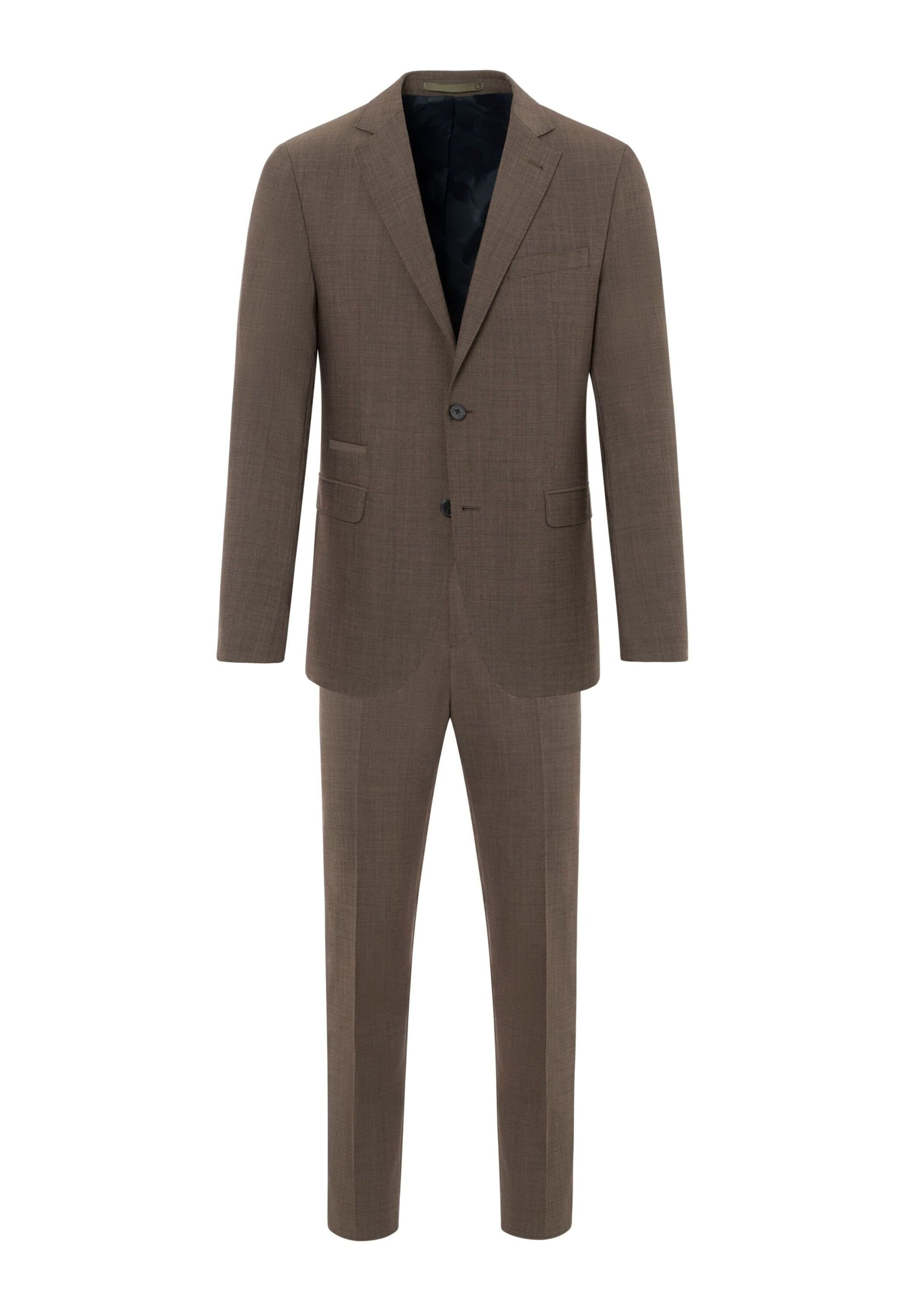BENVENUTO. Anzug "SALVI Iago 360" 2 tlg. slim fit mit 4-Knopf-Manschette