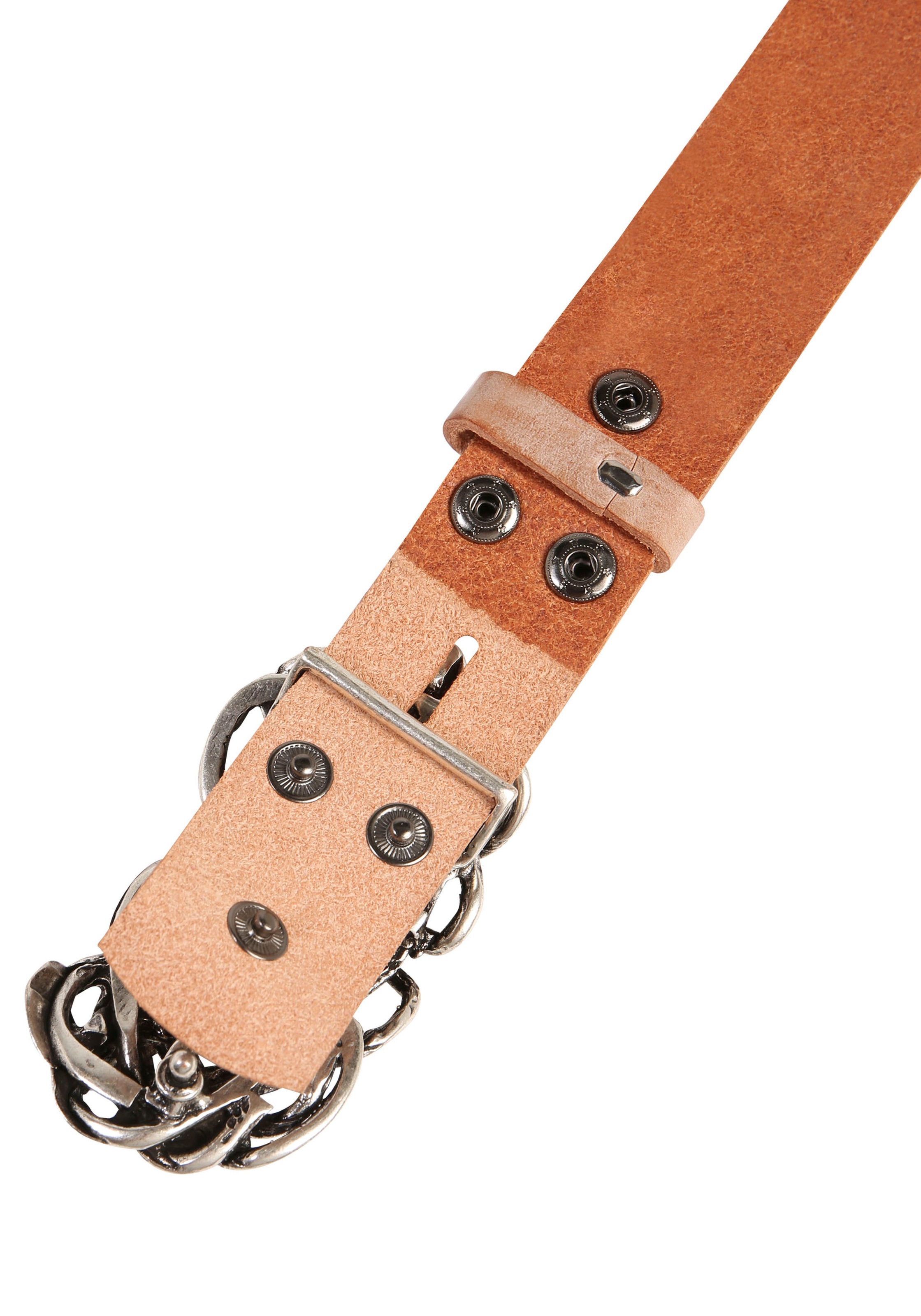 Thumbnail - Rettungsring Gürtel Ledergürtel mit austauschbarer Schließe "Strohknoten"