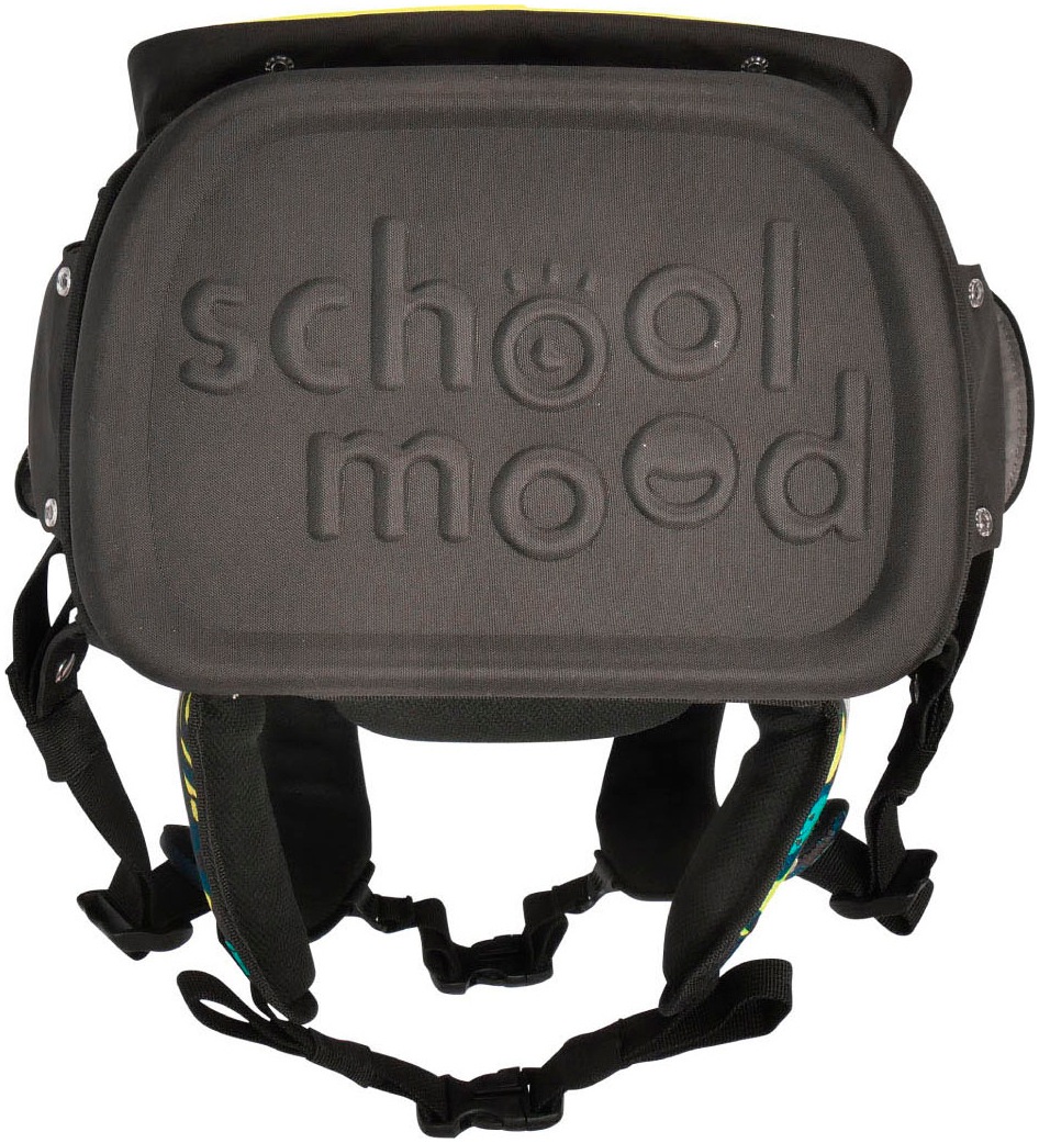 Schulranzen SCHOOL-MOOD "Timeless Pro", Kinder, Gr. B/H/T: 36cm x 42cm x 21cm, elias (racing) mit moodie fritzi fröhlich, Polyester, Rucksäcke 3