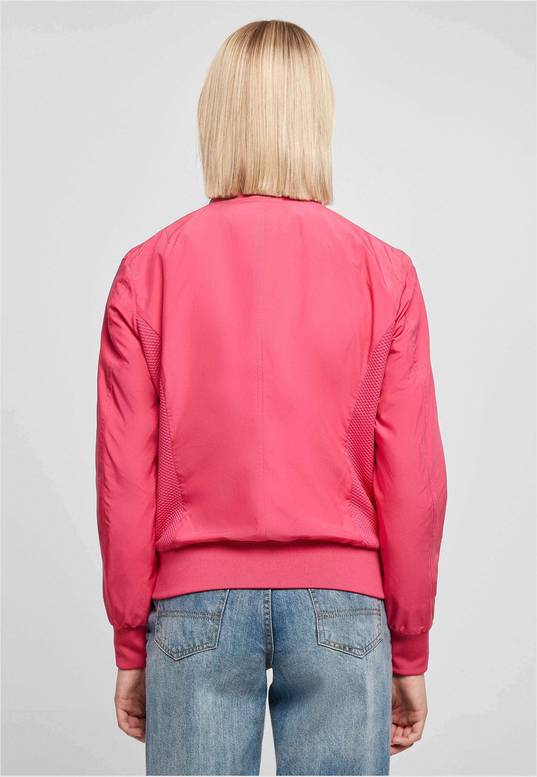 Hot pink store bomber jacket