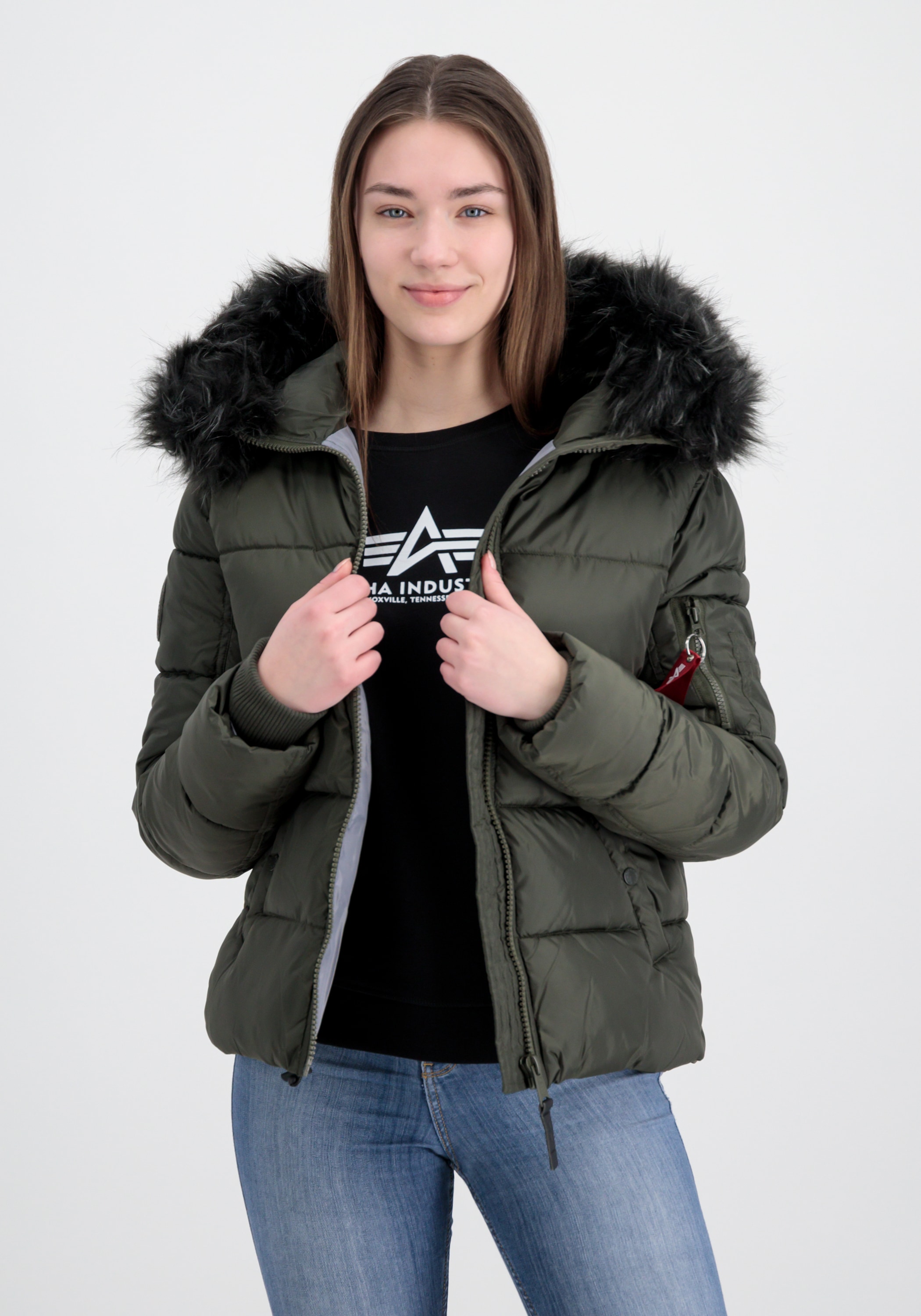 Alpha Industries Winterjacke "Hooded Puffer Alpha Women" günstig online kaufen