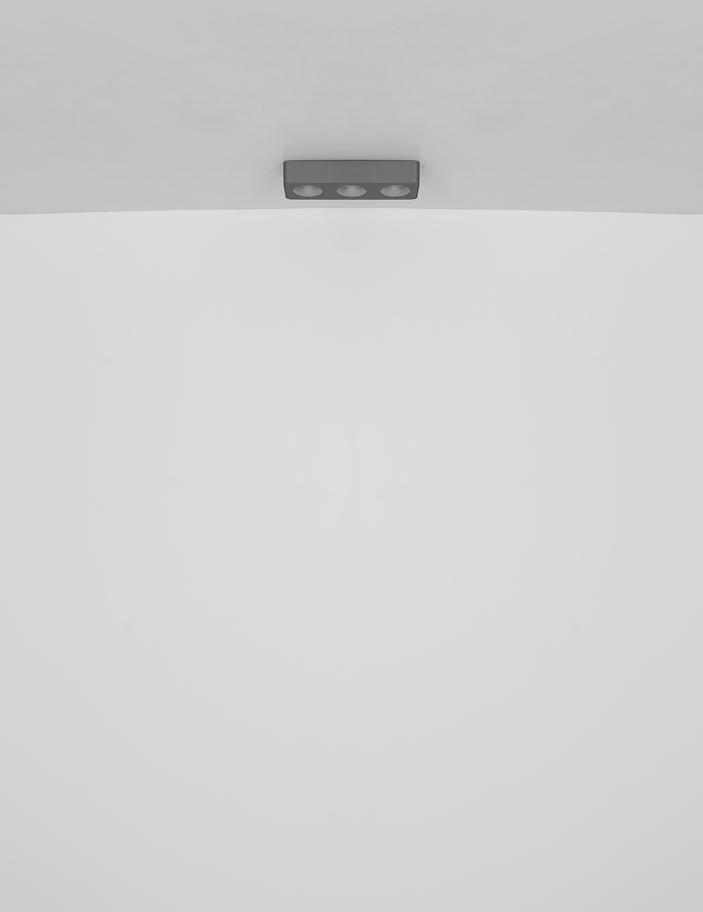 GLOBO LIGHTING LED Deckenstrahler »HANGARAU«, Leuchtmittel LED-Modul | LED fest integriert, Spot/grau/3000K/Flur/Wohnbereich/LxBxH: 1800x85x185mm