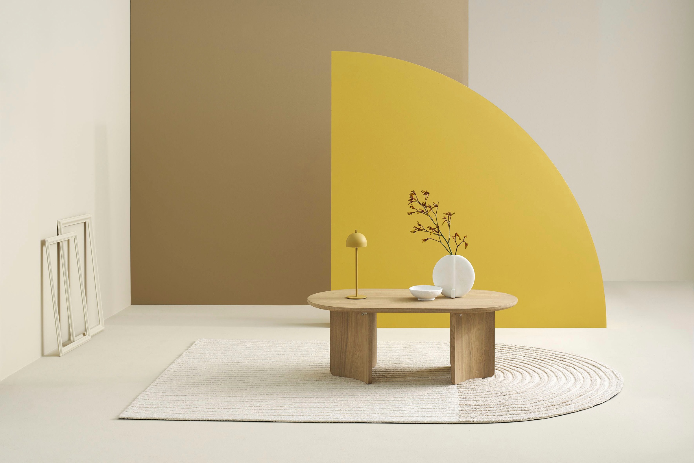 SCHÖNER WOHNEN-Kollektion Couchtisch »TROMS« 1 Stk. tlg. 110 cm, mit variabel montierbarem Untergestell