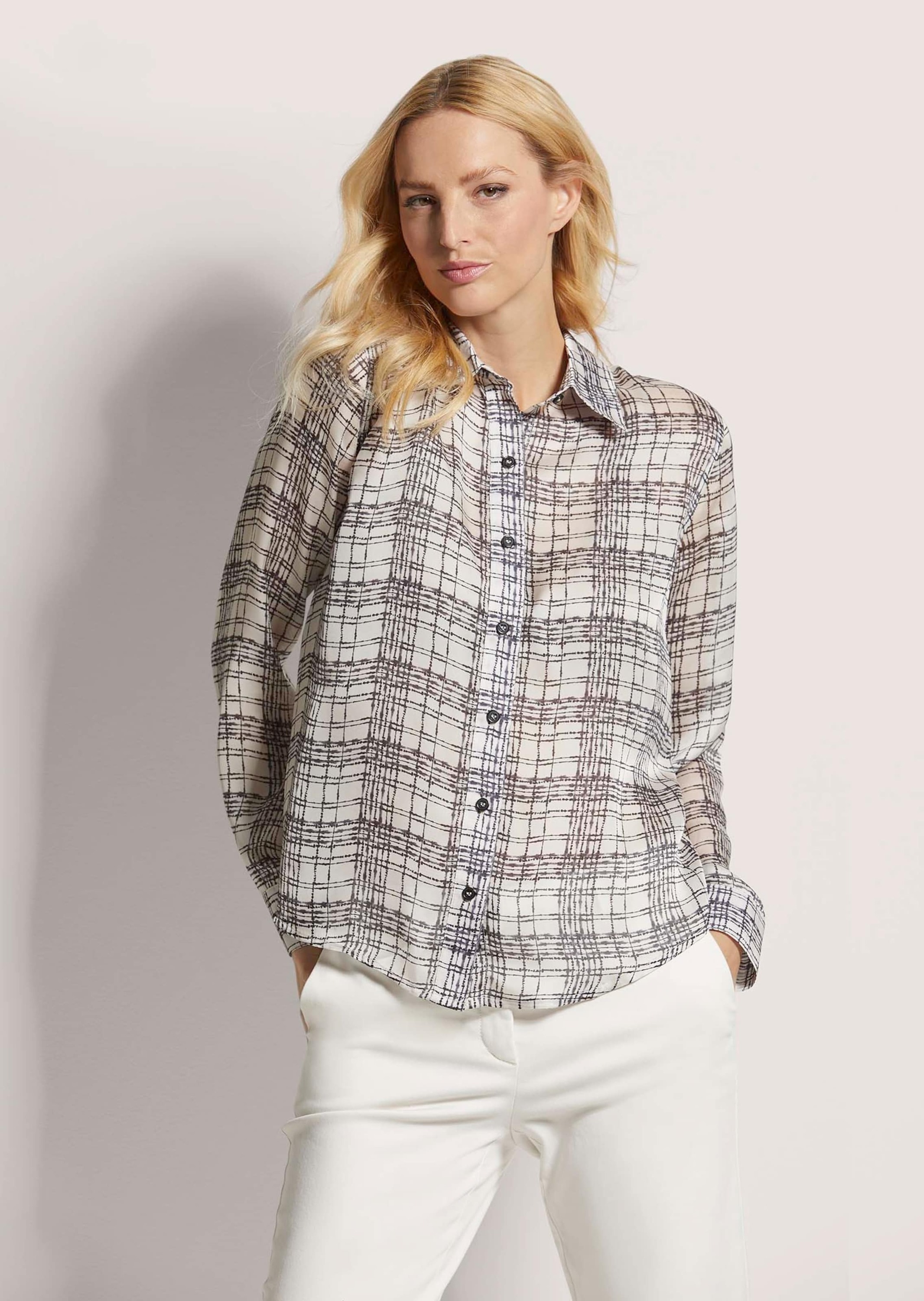 Thumbnail - MADELEINE Hemdbluse "Bluse Hemdbluse mit Unikat-Print"