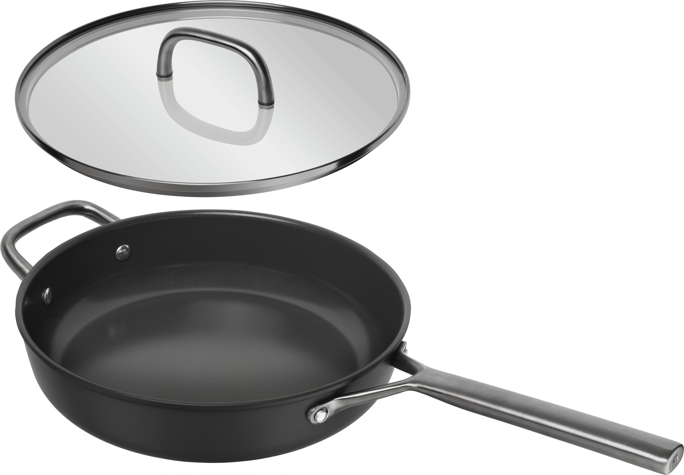 ZWILLING Milano Schmorpfanne mit Glasdeckel 28 cm, schwarz (1035052)