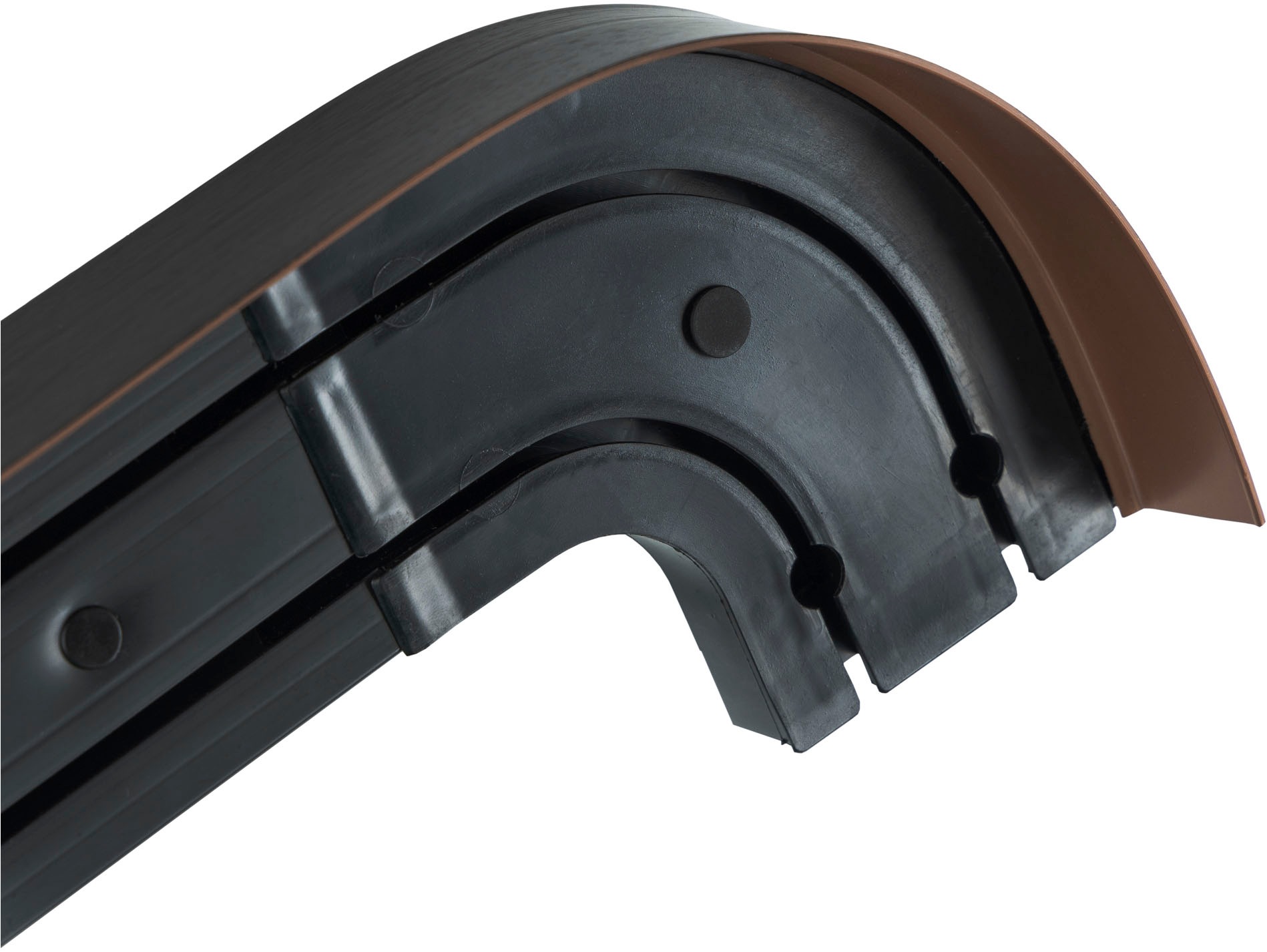 SN DECO GROUP Gardinenschiene »SH2«, 2 läufig-läufig, Fixmaß, mit Blende 5 cm