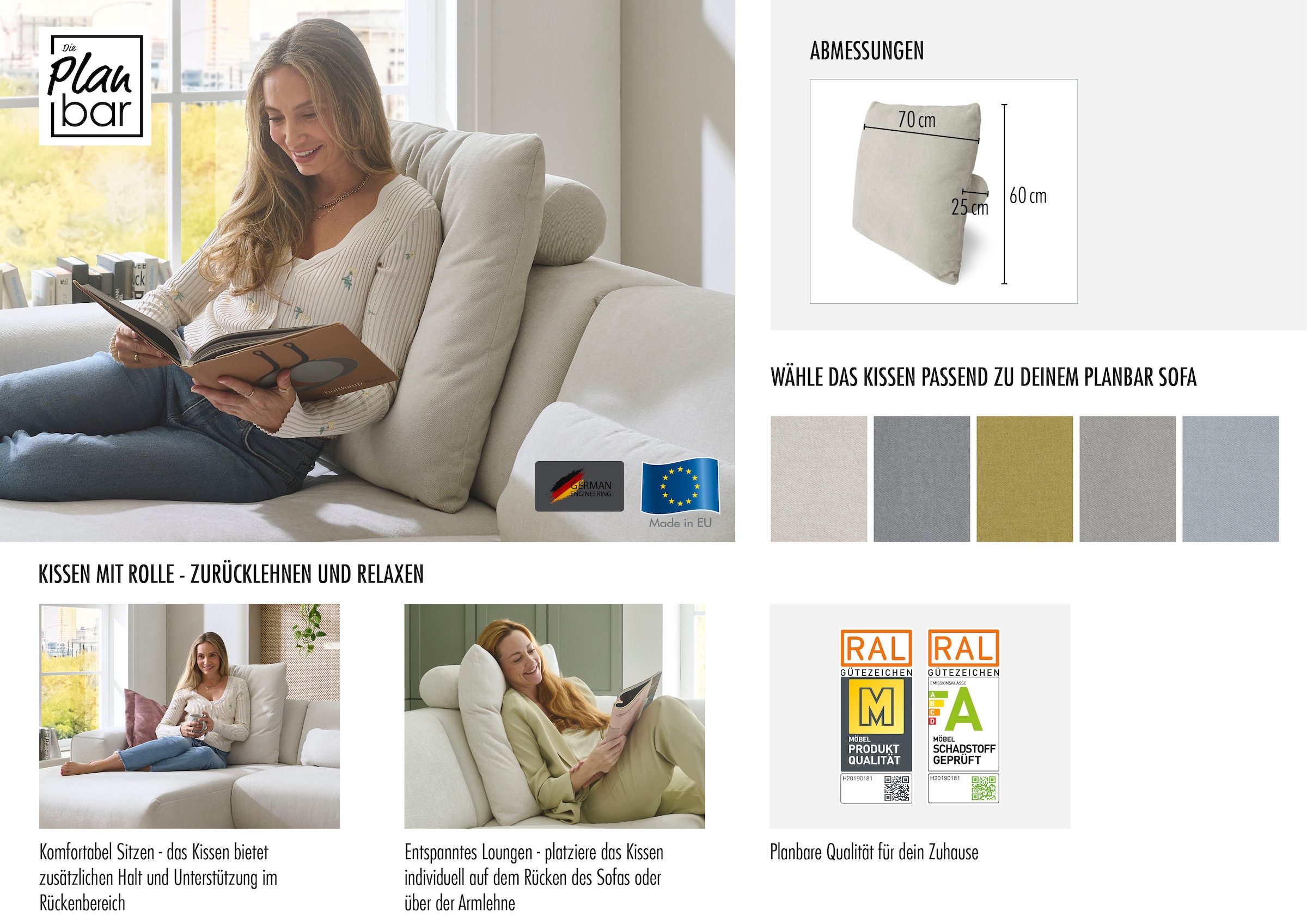Die PlanBar Dekokissen